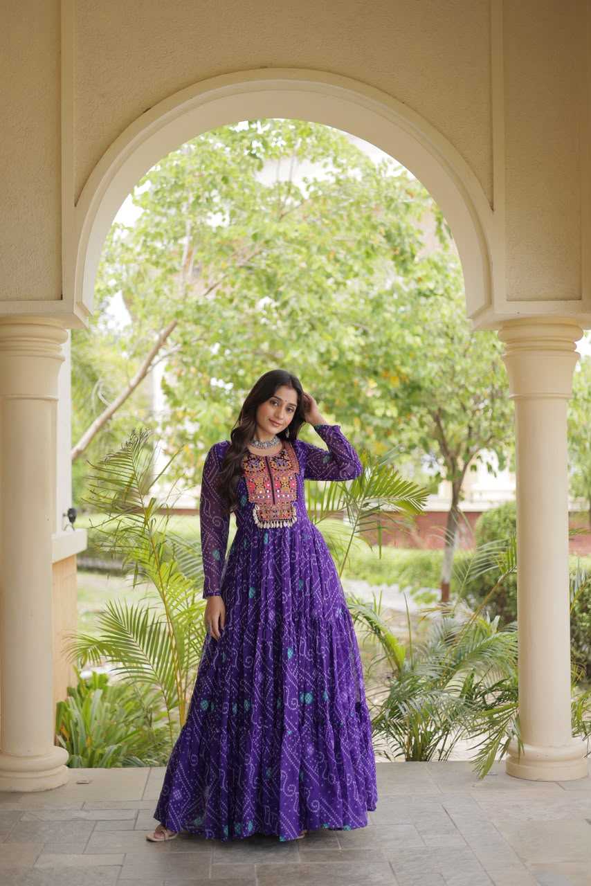 YNF Wholesale Faux Georgette Printed Gowns KESH489 1276 | Surat Manufacturer