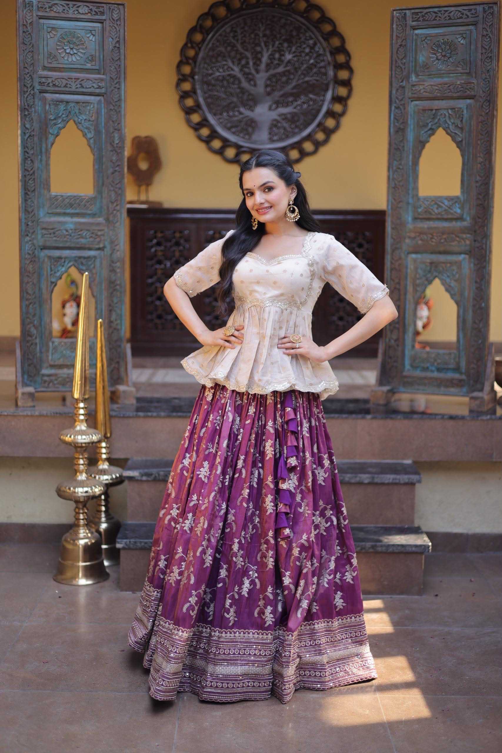 YNF Wholesale Pure Viscos Embroidered Lehenga KESH491 1750 | Surat Manufacturer