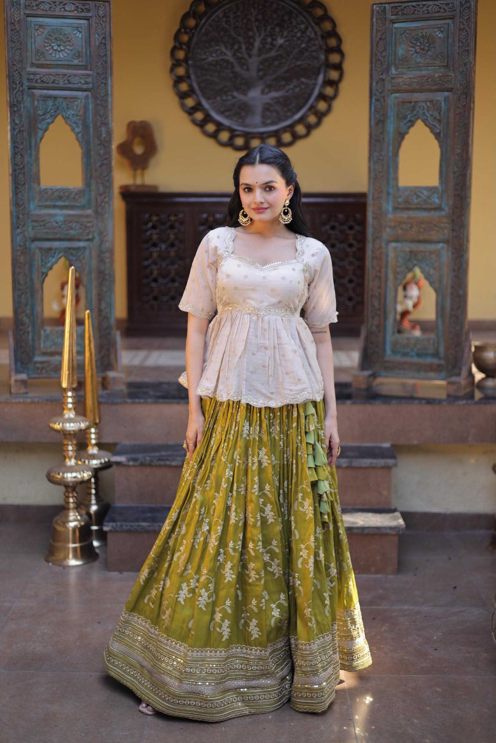 YNF Wholesale Pure Viscos Embroidered Lehenga KESH491 1750 | Surat Manufacturer