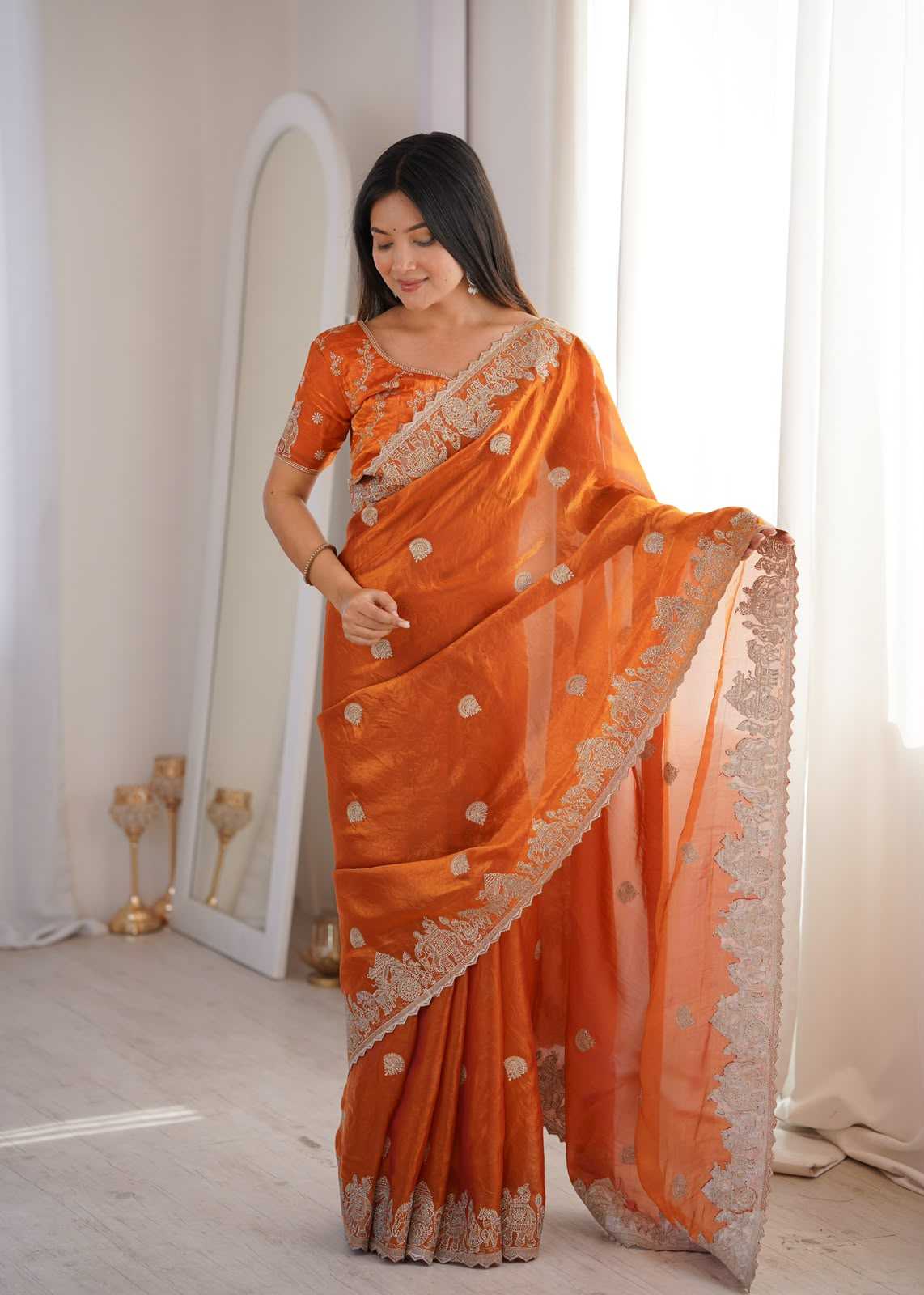 YNF Wholesale Crunchi Fancy Sarees KESH491 8002 | Surat Manufacturer