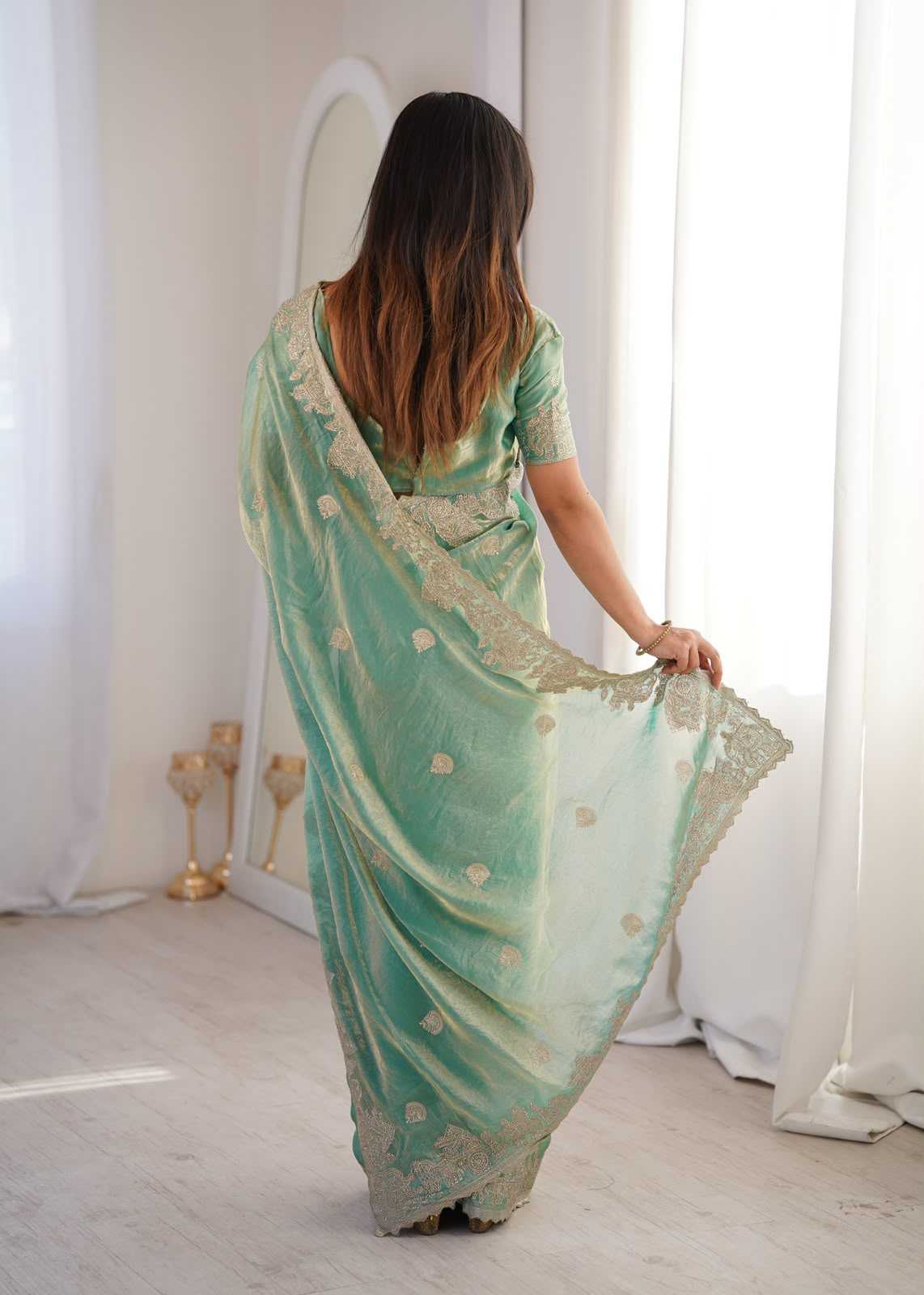 YNF Wholesale Crunchi Fancy Sarees KESH491 8002 | Surat Manufacturer