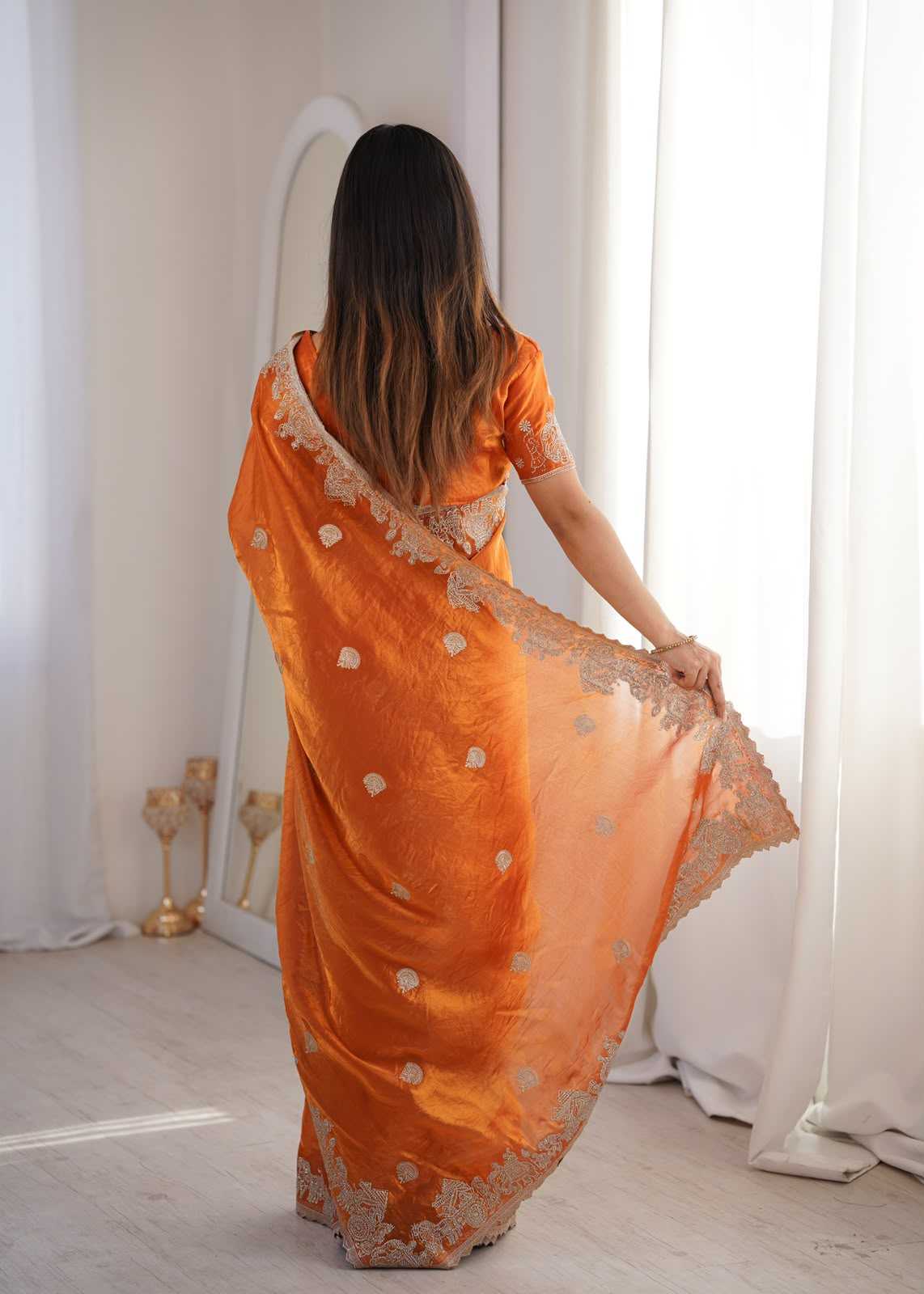 YNF Wholesale Crunchi Fancy Sarees KESH491 8002 | Surat Manufacturer