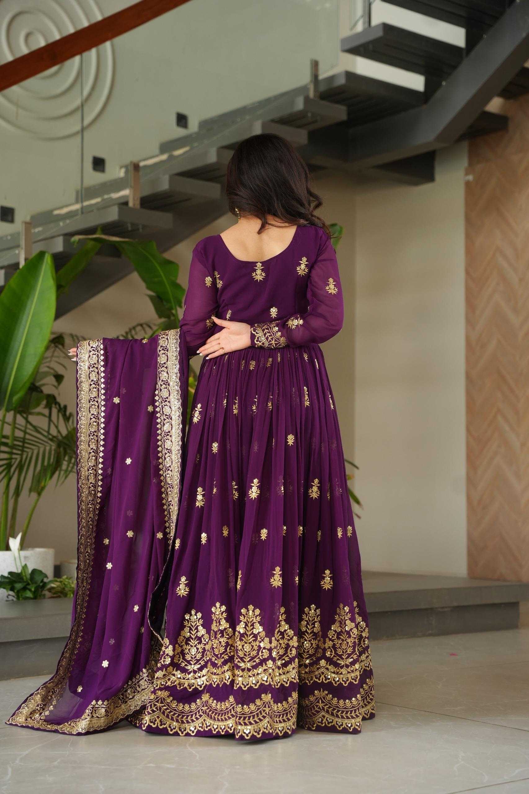 YNF Wholesale Faux Blooming Embroidery Gowns KESH491 9279 | Surat Manufacturer