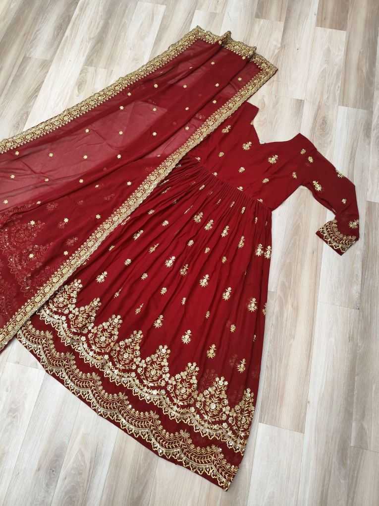 YNF Wholesale Faux Blooming Embroidery Gowns KESH491 9279 | Surat Manufacturer