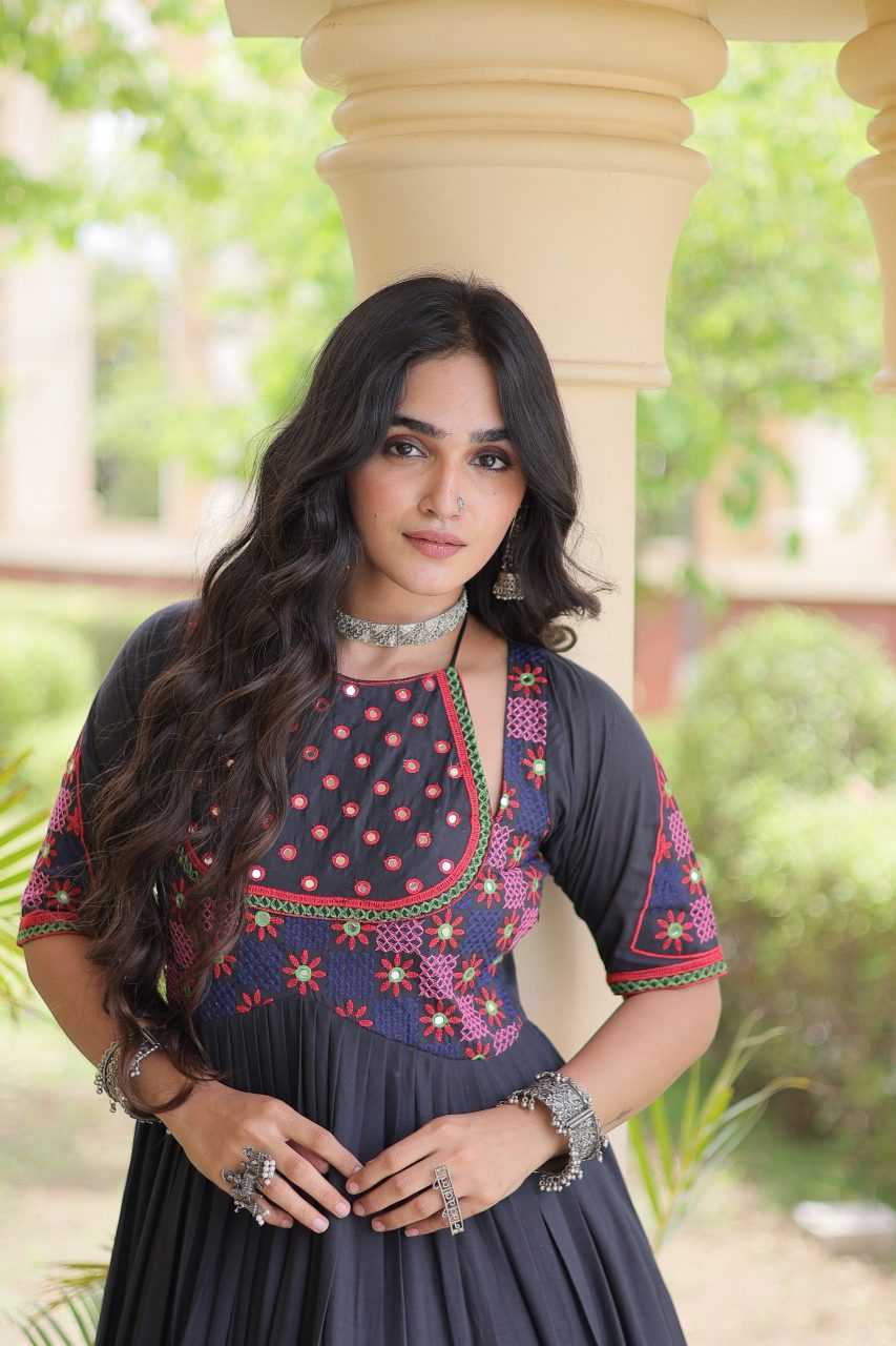 YNF Wholesale Cotton Embroidery Gowns KESH491 9348 | Surat Manufacturer