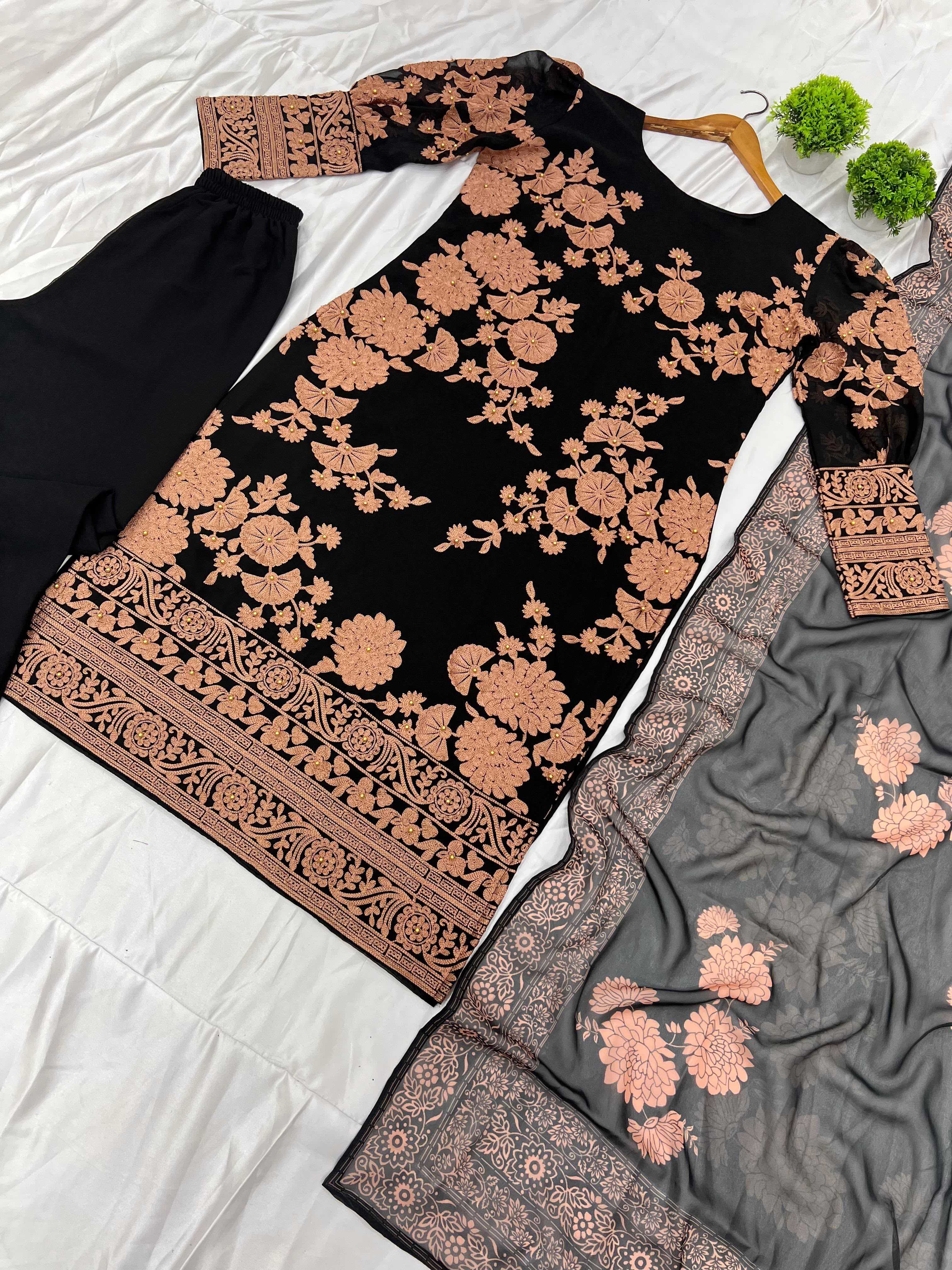 YNF Wholesale Georgette Embroidery Suits KESH499 411 | Surat Manufacturer