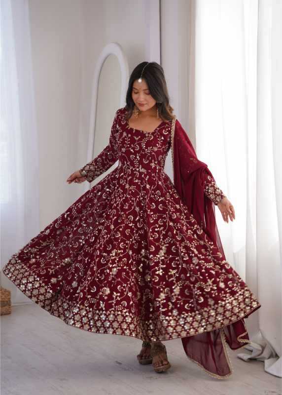 YNF Wholesale Faux Georgette Fancy Gowns KESH499 5024 | Surat Manufacturer