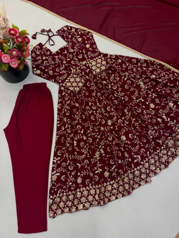 YNF Wholesale Faux Georgette Fancy Gowns KESH499 5024 | Surat Manufacturer