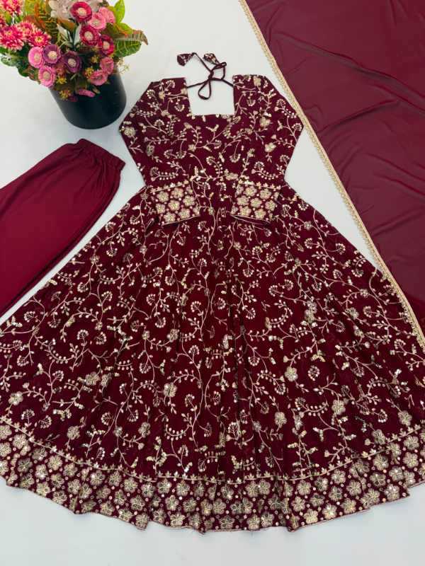 YNF Wholesale Faux Georgette Fancy Gowns KESH499 5024 | Surat Manufacturer