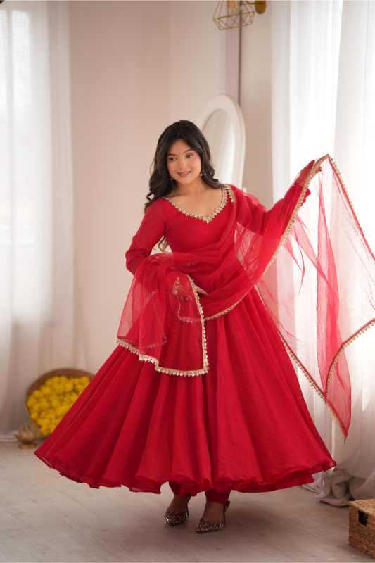 YNF Wholesale Crush Silk Party Gowns KESH499 5355 | Surat Manufacturer
