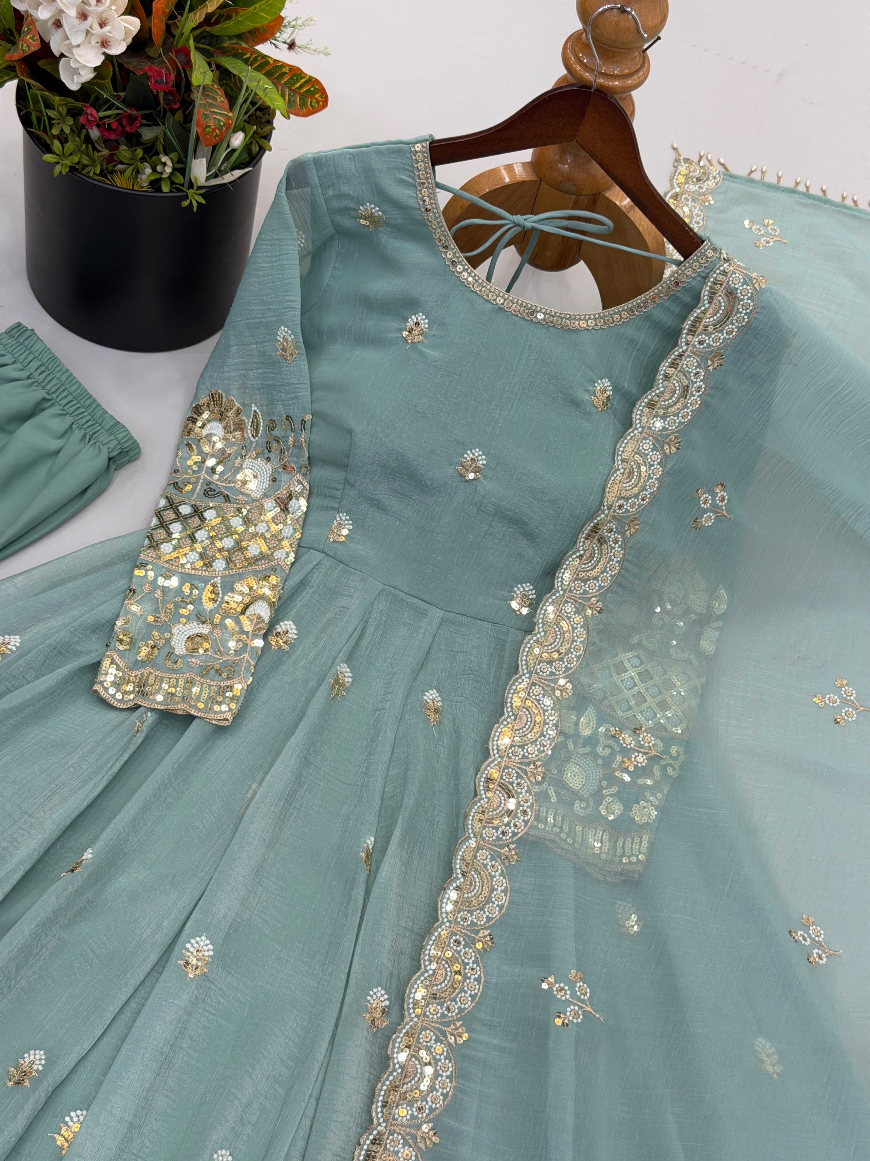 YNF Wholesale Cotton Embroidery Gowns KESH499 550 | Surat Manufacturer