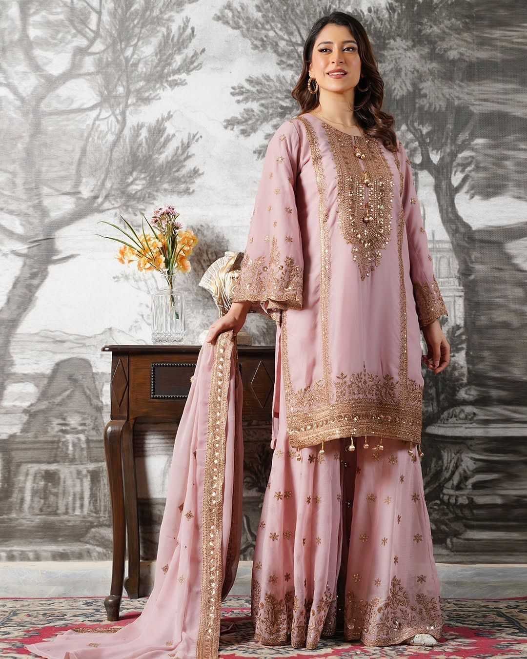 YNF Wholesale FENDY Embroidery Suits KESH499 890 | Surat Manufacturer