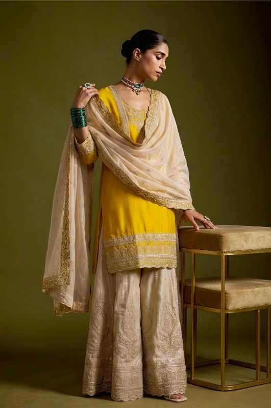 YNF Wholesale Chinon Silk Sharara Salwar Suits KESH499 908 | Surat Manufacturer