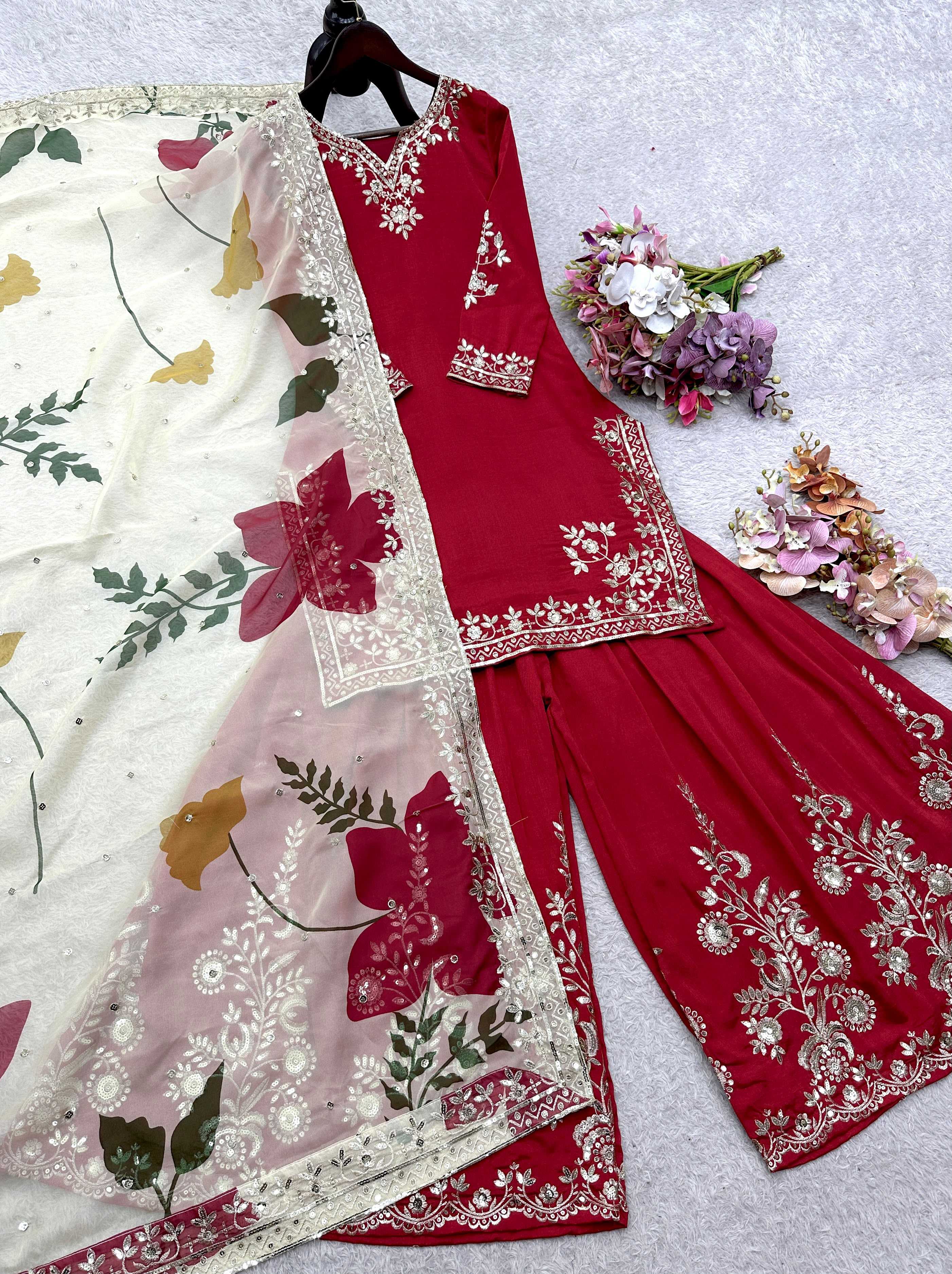 YNF Wholesale Chinon Silk Cotton Suits KESH506 1219 | Surat Manufacturer