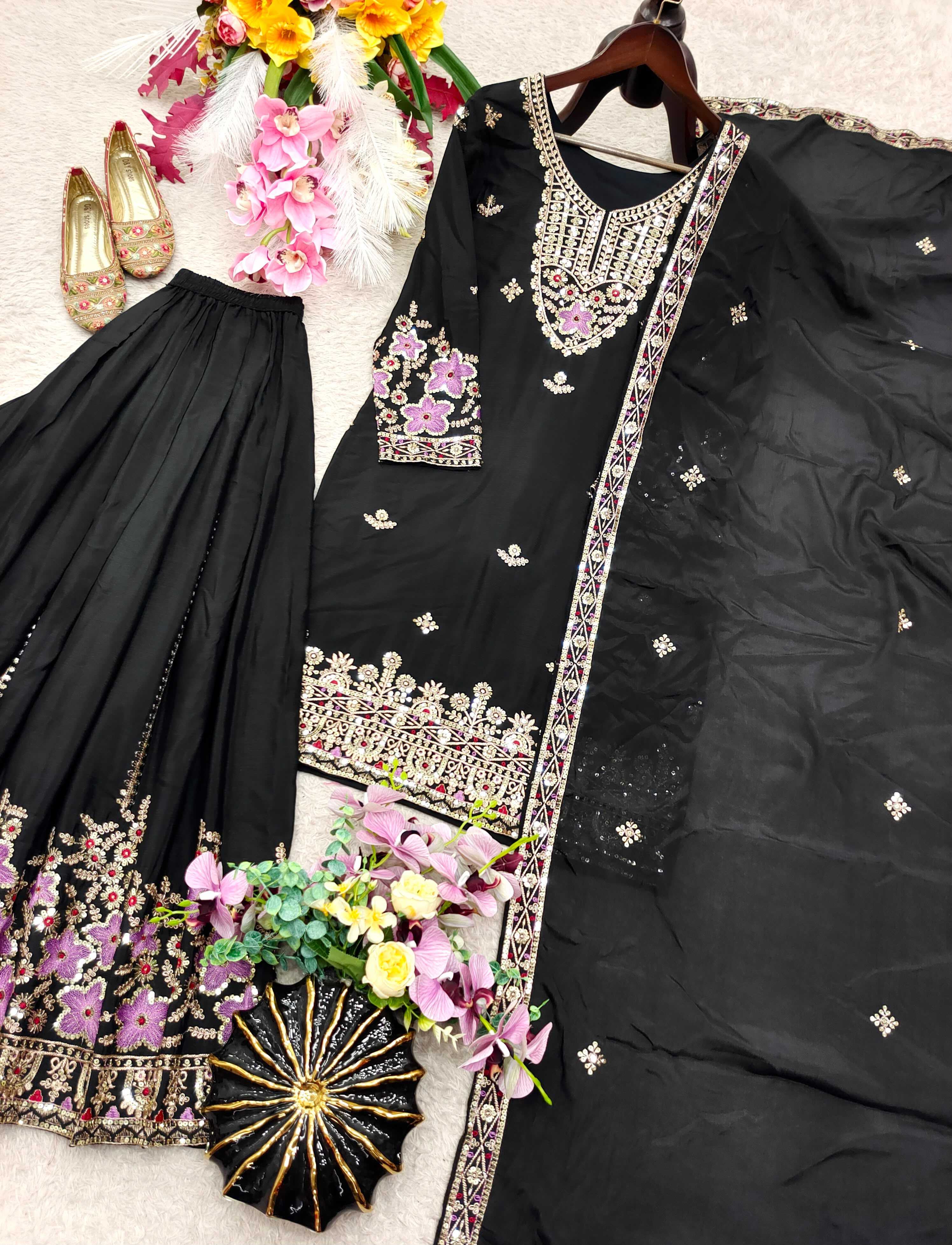 YNF Wholesale Chinon Silk Embroidery Suits KESH506 1273 | Surat Manufacturer