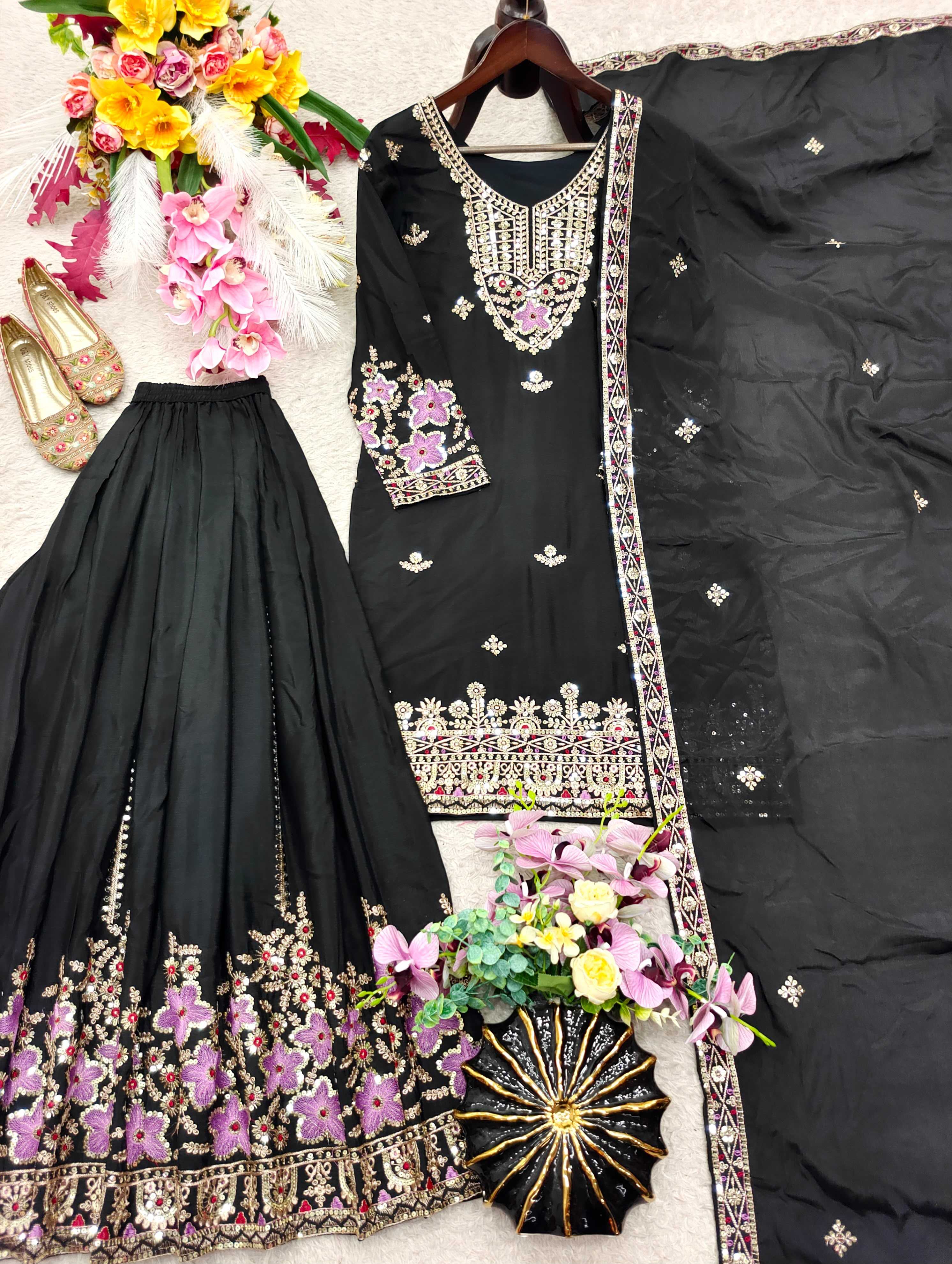 YNF Wholesale Chinon Silk Embroidery Suits KESH506 1273 | Surat Manufacturer