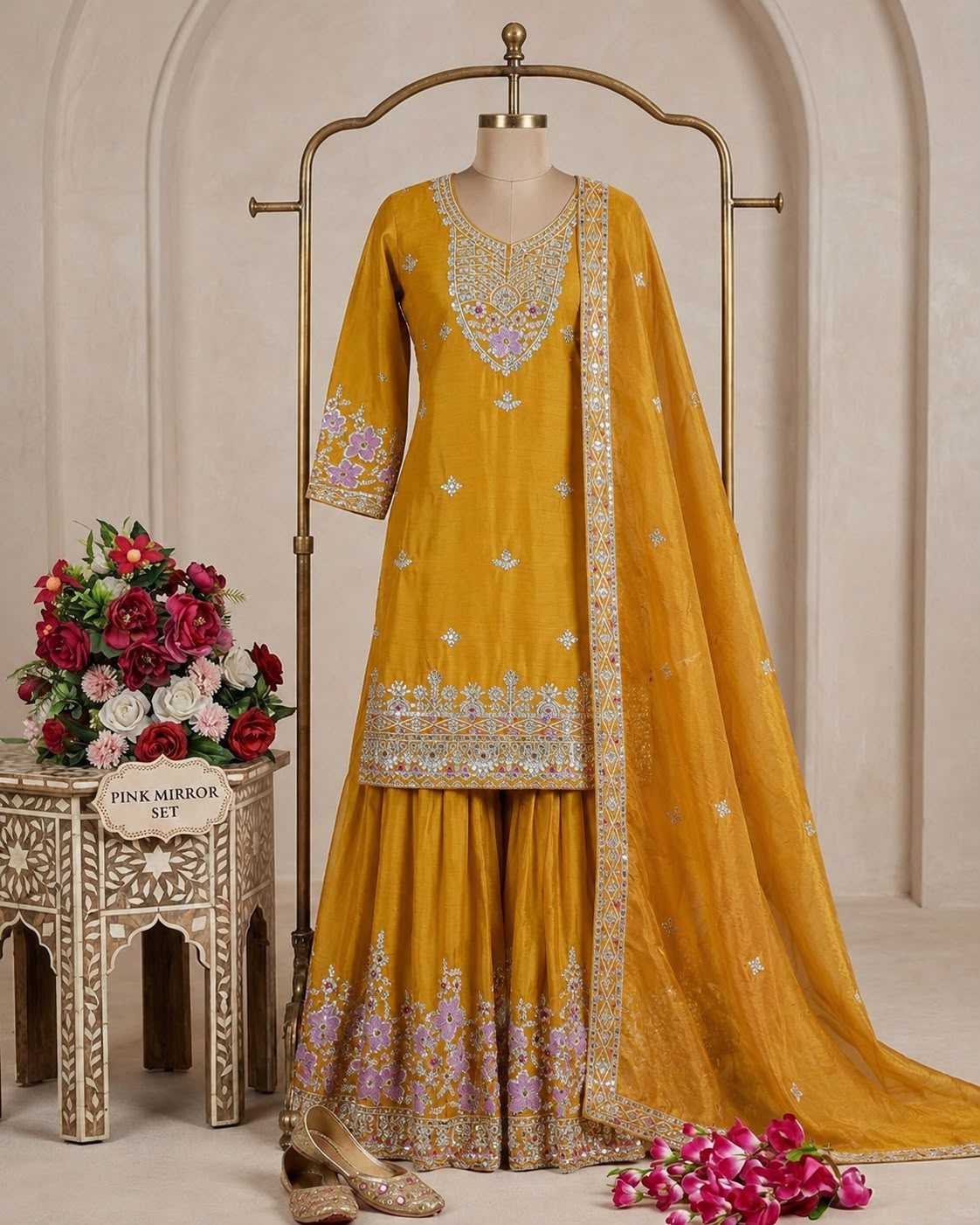 YNF Wholesale Chinon Silk Embroidery Suits KESH506 1273 | Surat Manufacturer