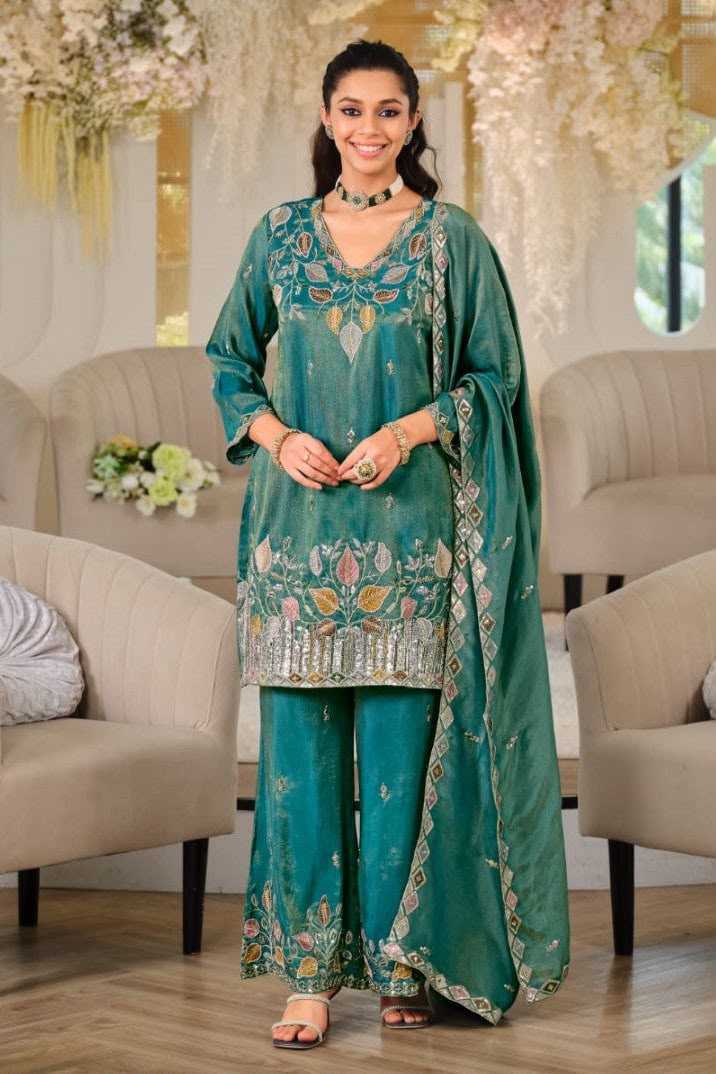 YNF Wholesale Dull Moss Embroidery Suits KESH506 1275 | Surat Manufacturer