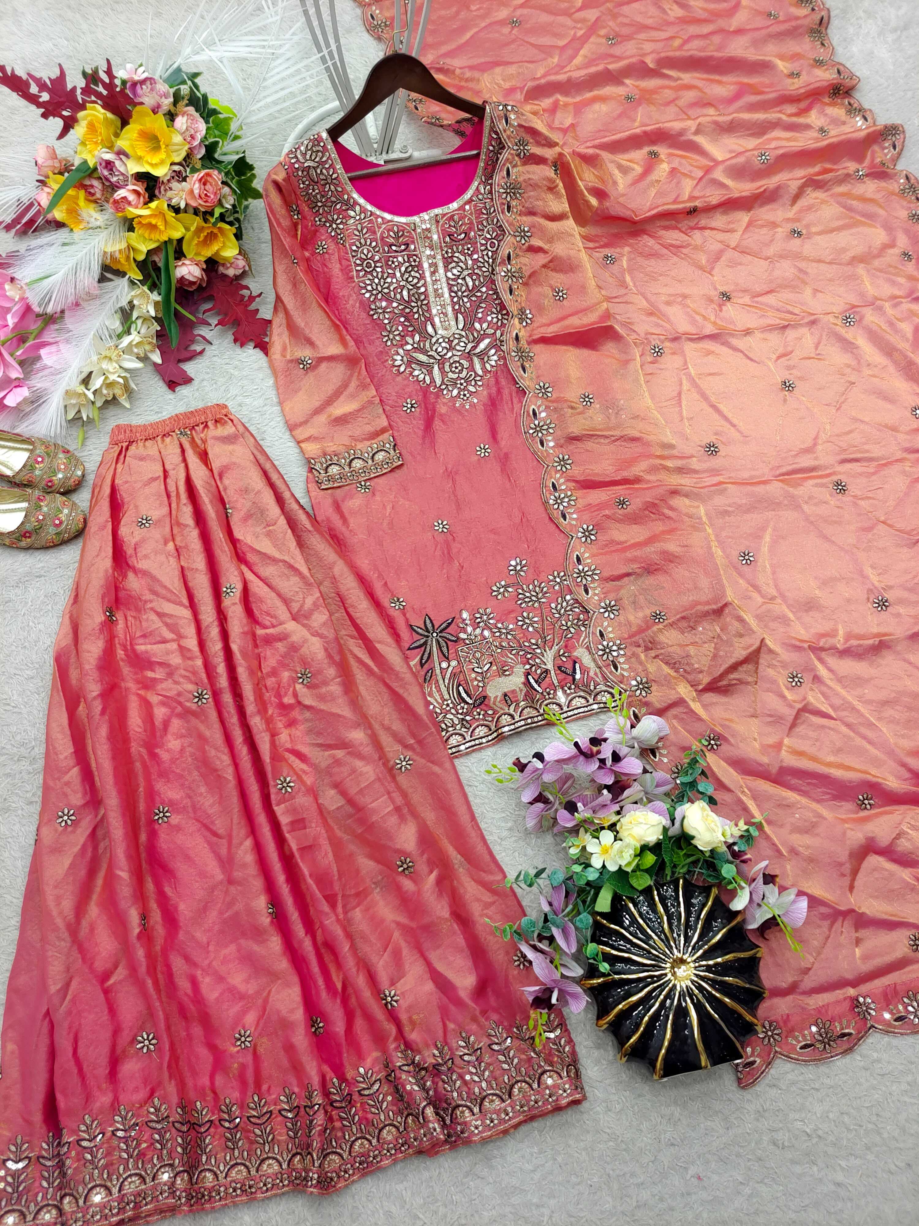 YNF Wholesale FENDY Sharara Salwar Suits KESH506 1280 | Surat Manufacturer