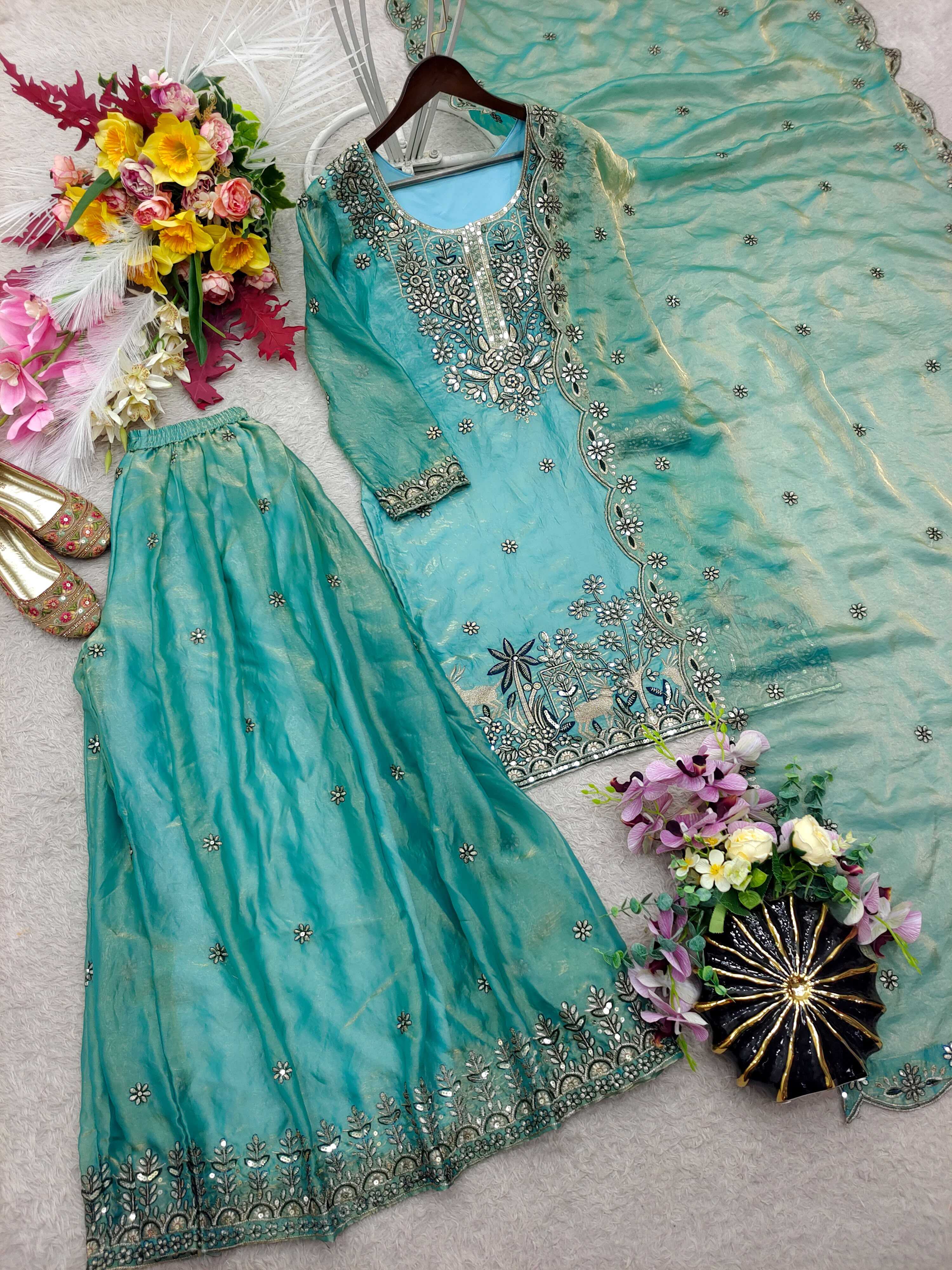YNF Wholesale FENDY Sharara Salwar Suits KESH506 1280 | Surat Manufacturer