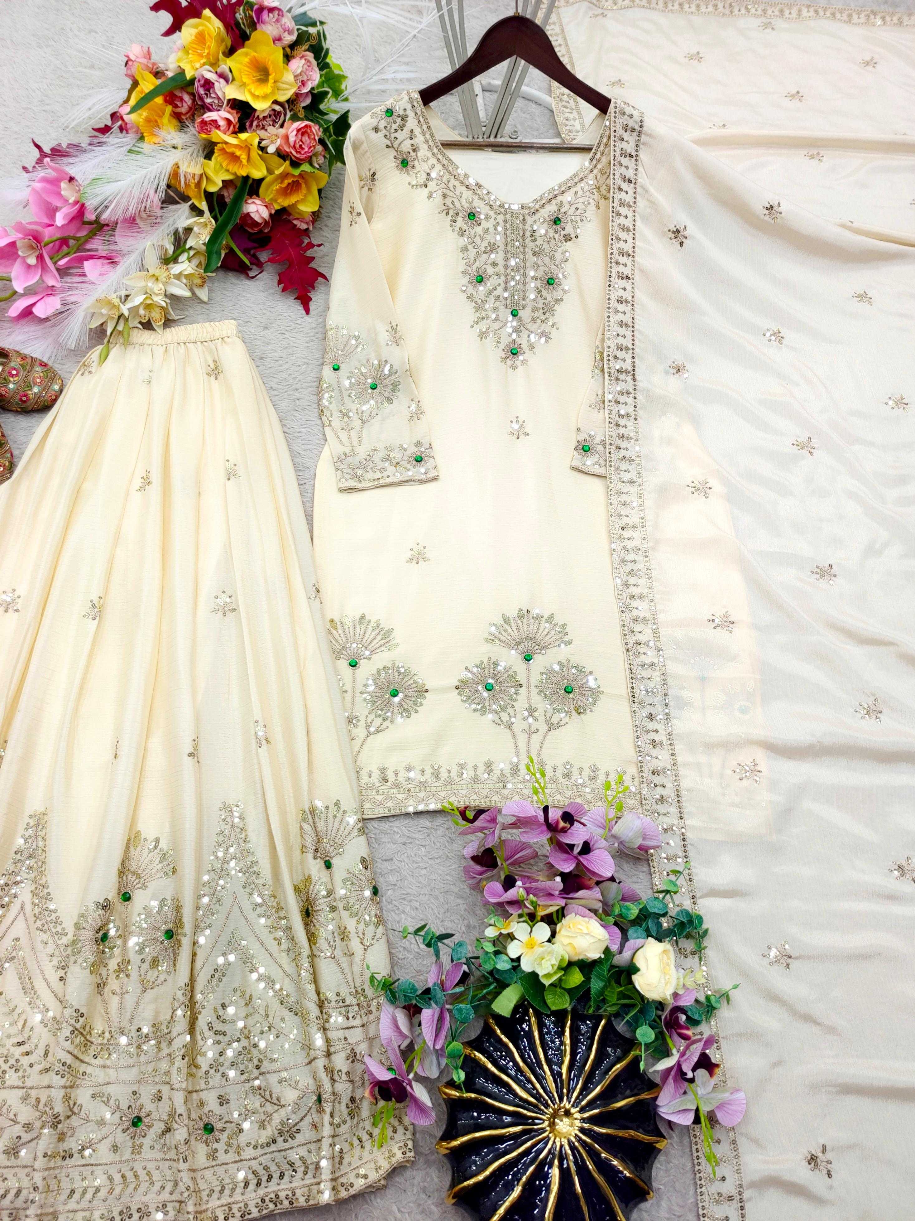 YNF Wholesale Satin Silk Embroidery Suits KESH506 1284 | Surat Manufacturer