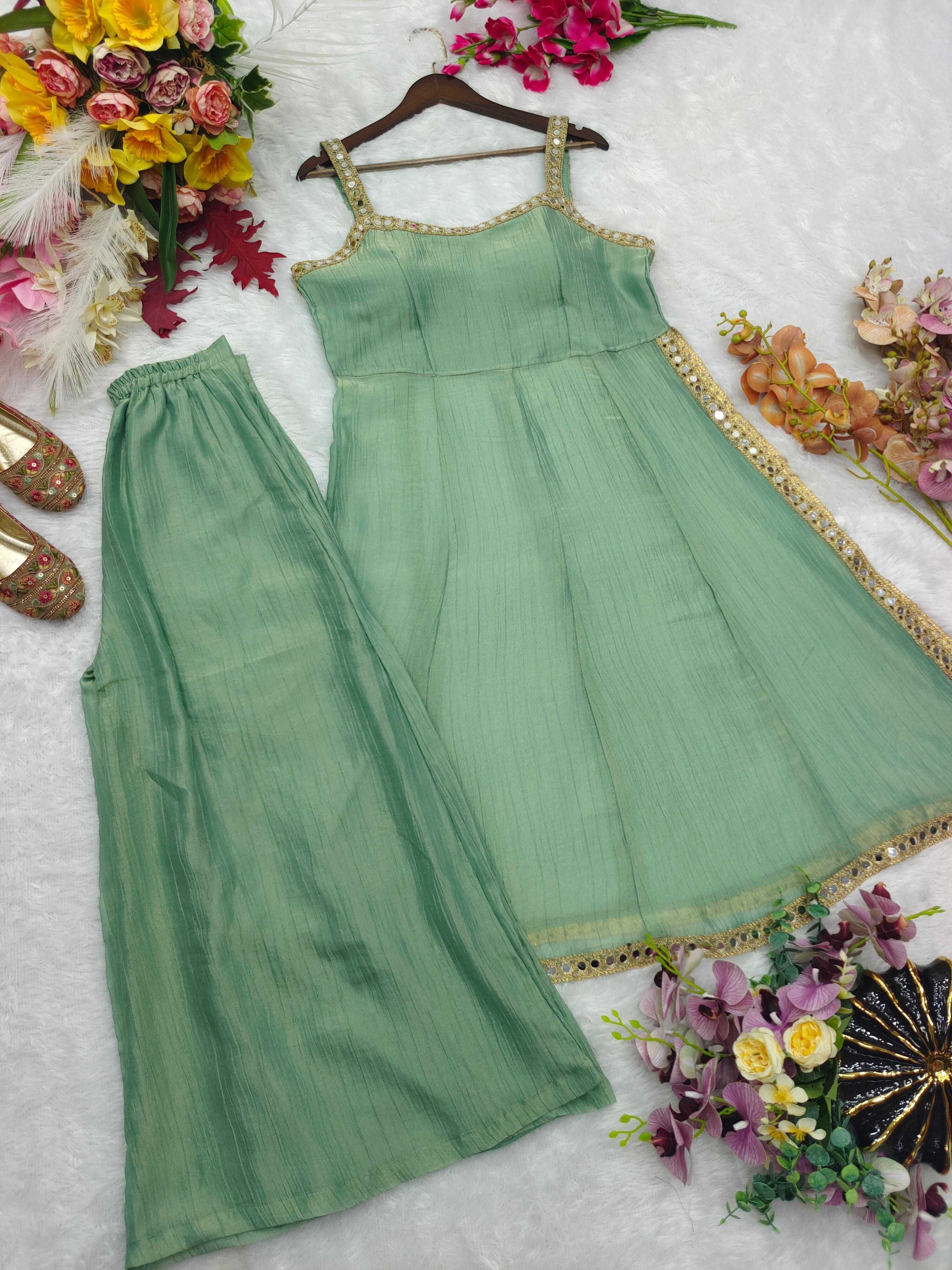 YNF Wholesale Crush Silk Embroidery Suits KESH506 1285 | Surat Manufacturer
