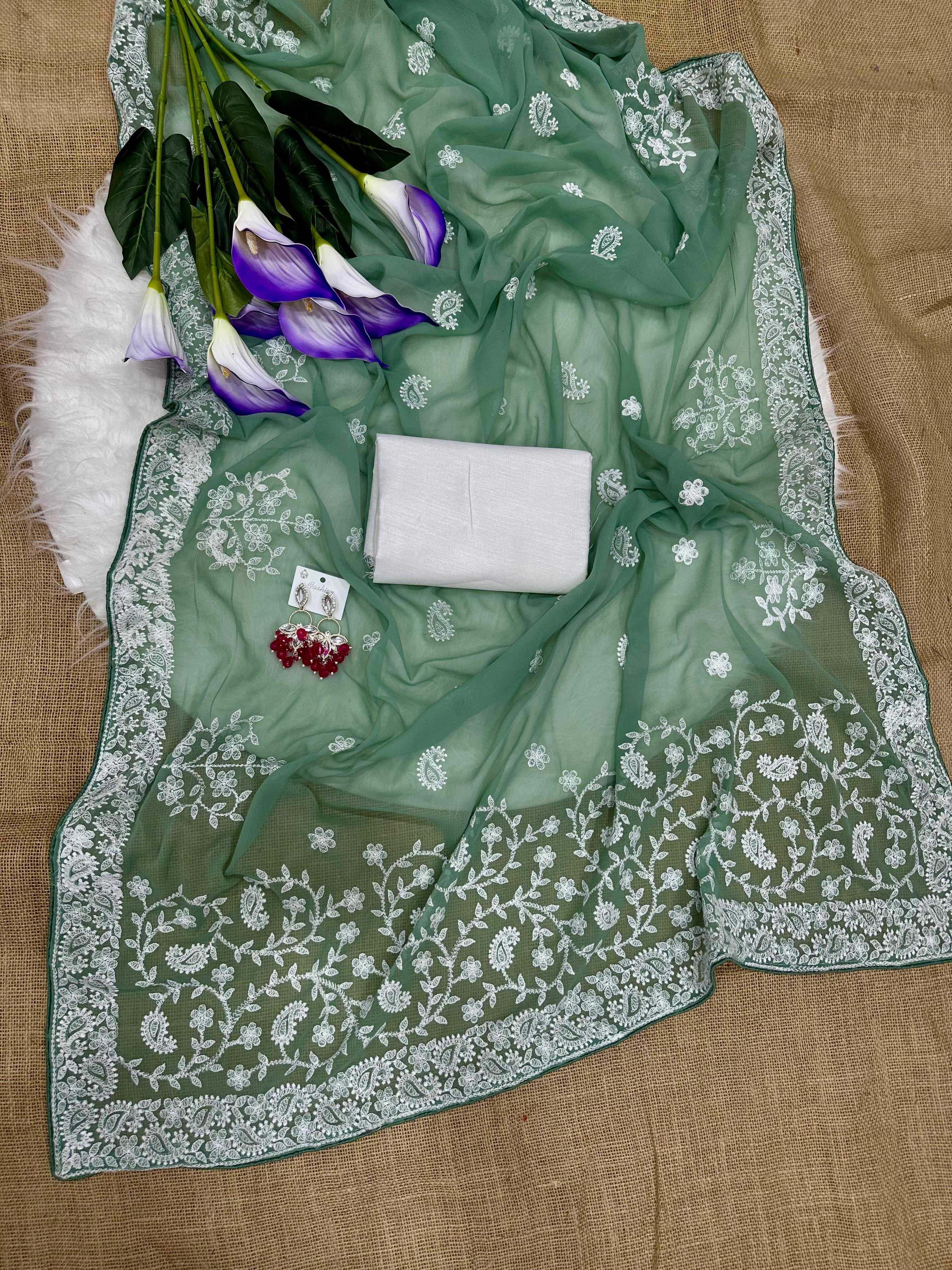YNF Wholesale Georgette Georgette Sarees KESH509 Nka | Surat Manufacturer