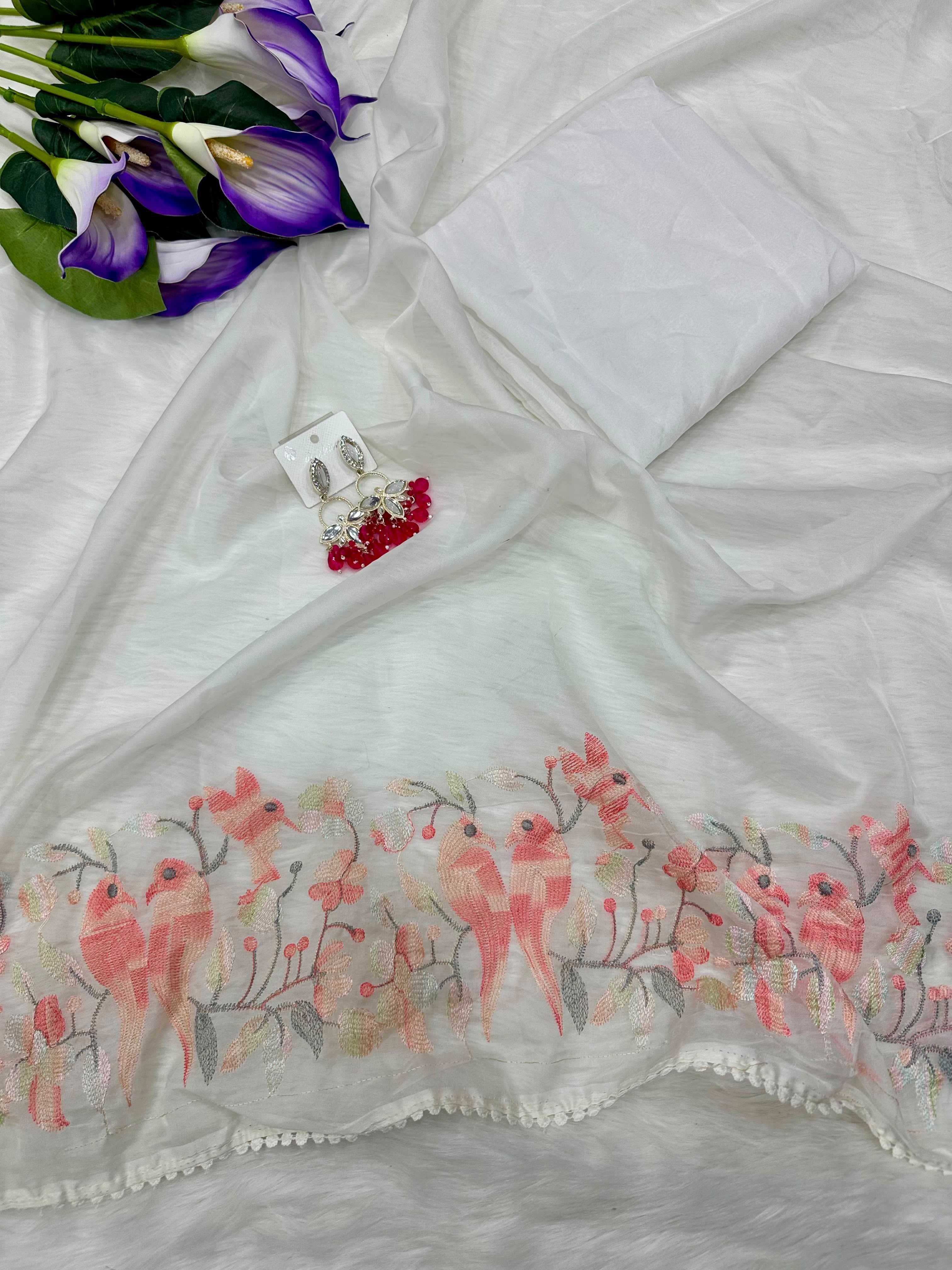YNF Wholesale Organza Designer Sarees KESH509 Org | Surat Manufacturer
