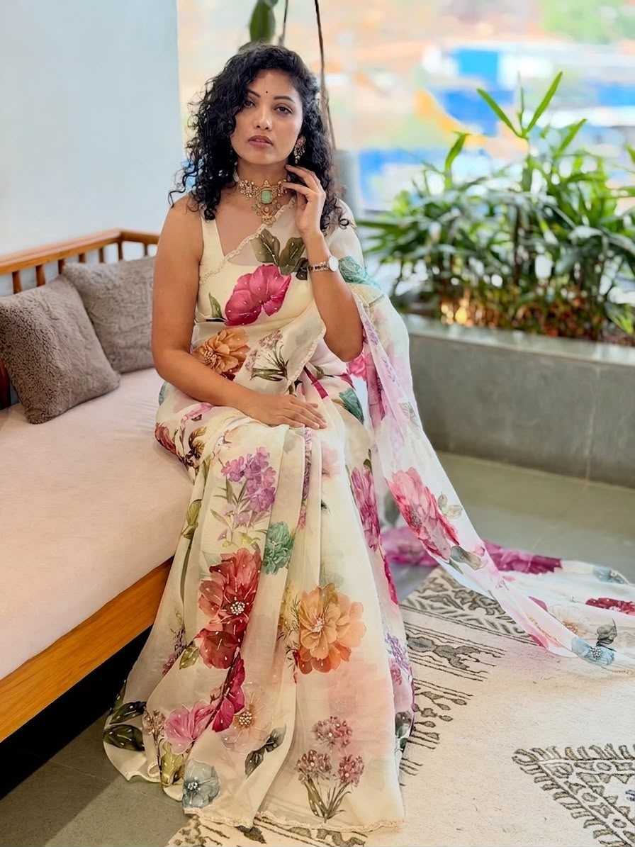 YNF Wholesale Tabby Silk Printed Sarees KESH509 Sat | Surat Manufacturer