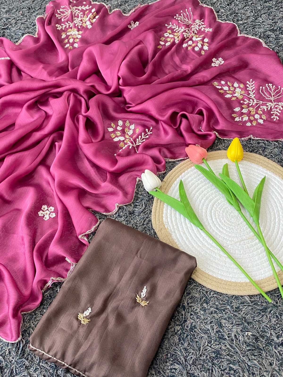 YNF Wholesale Satin Designer Sarees KESH514 Pari | Surat Manufacturer