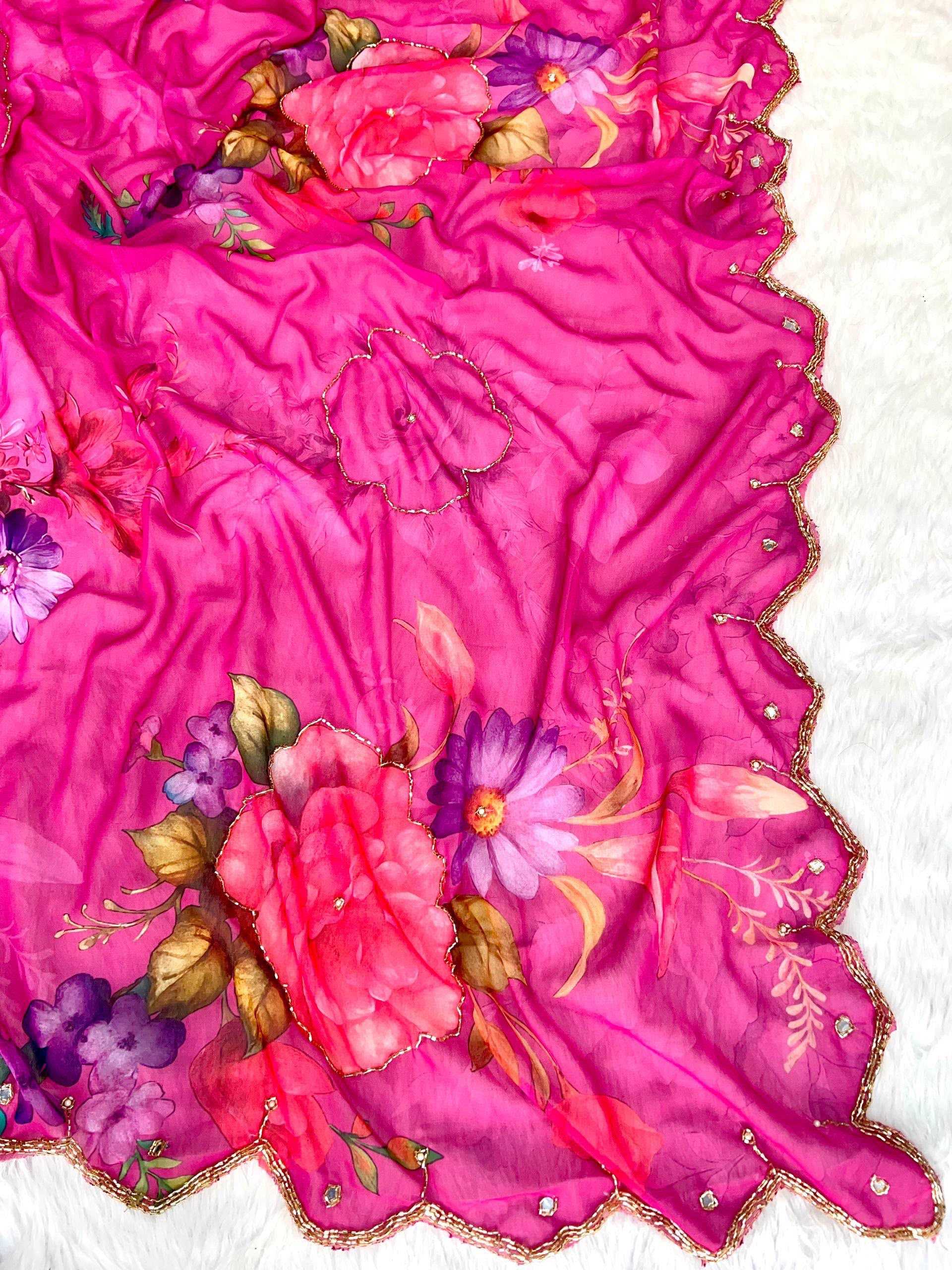 YNF Wholesale Georgette Designer Sarees KESH518 4427 | Surat Manufacturer
