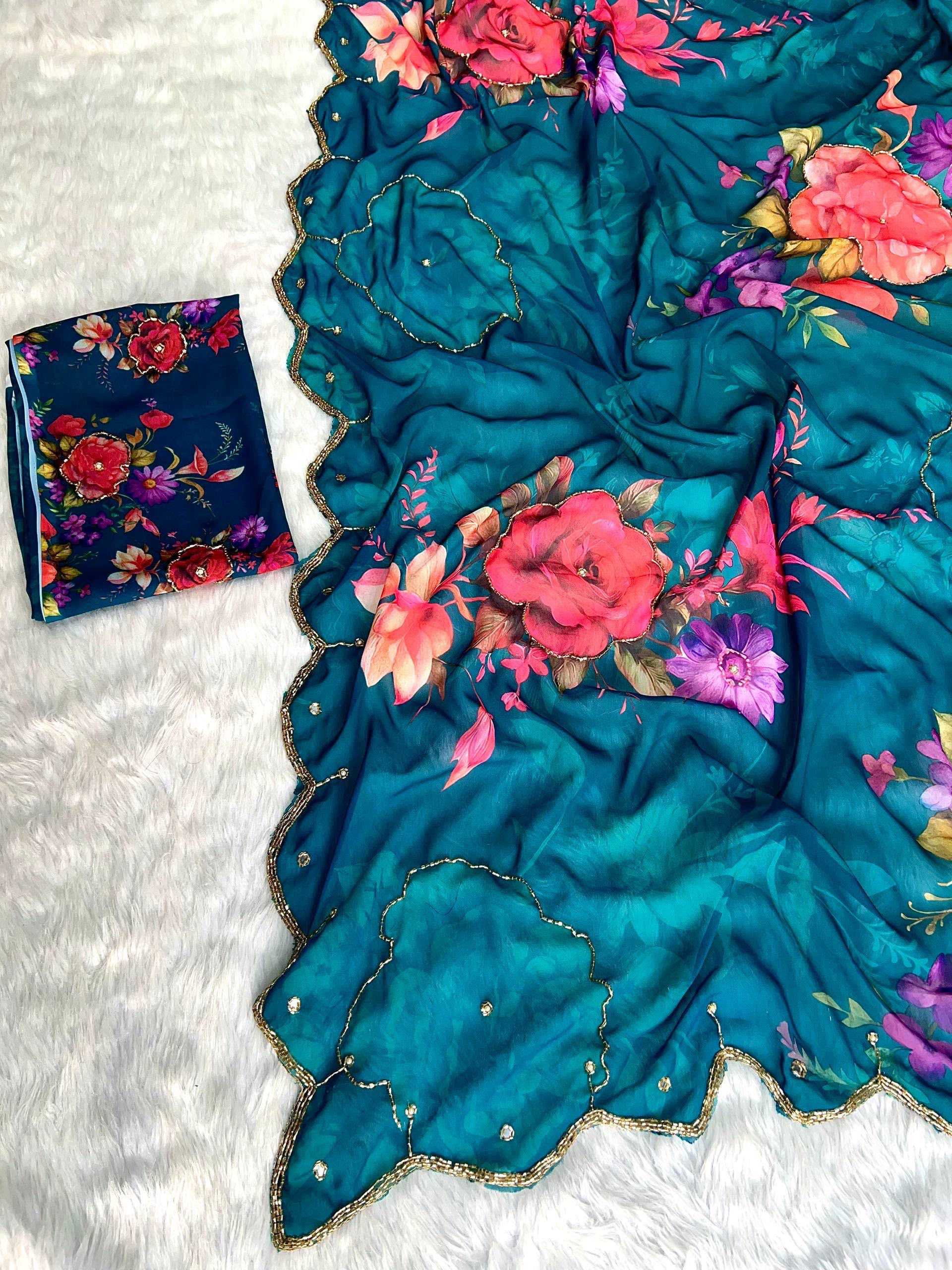 YNF Wholesale Georgette Designer Sarees KESH518 4427 | Surat Manufacturer