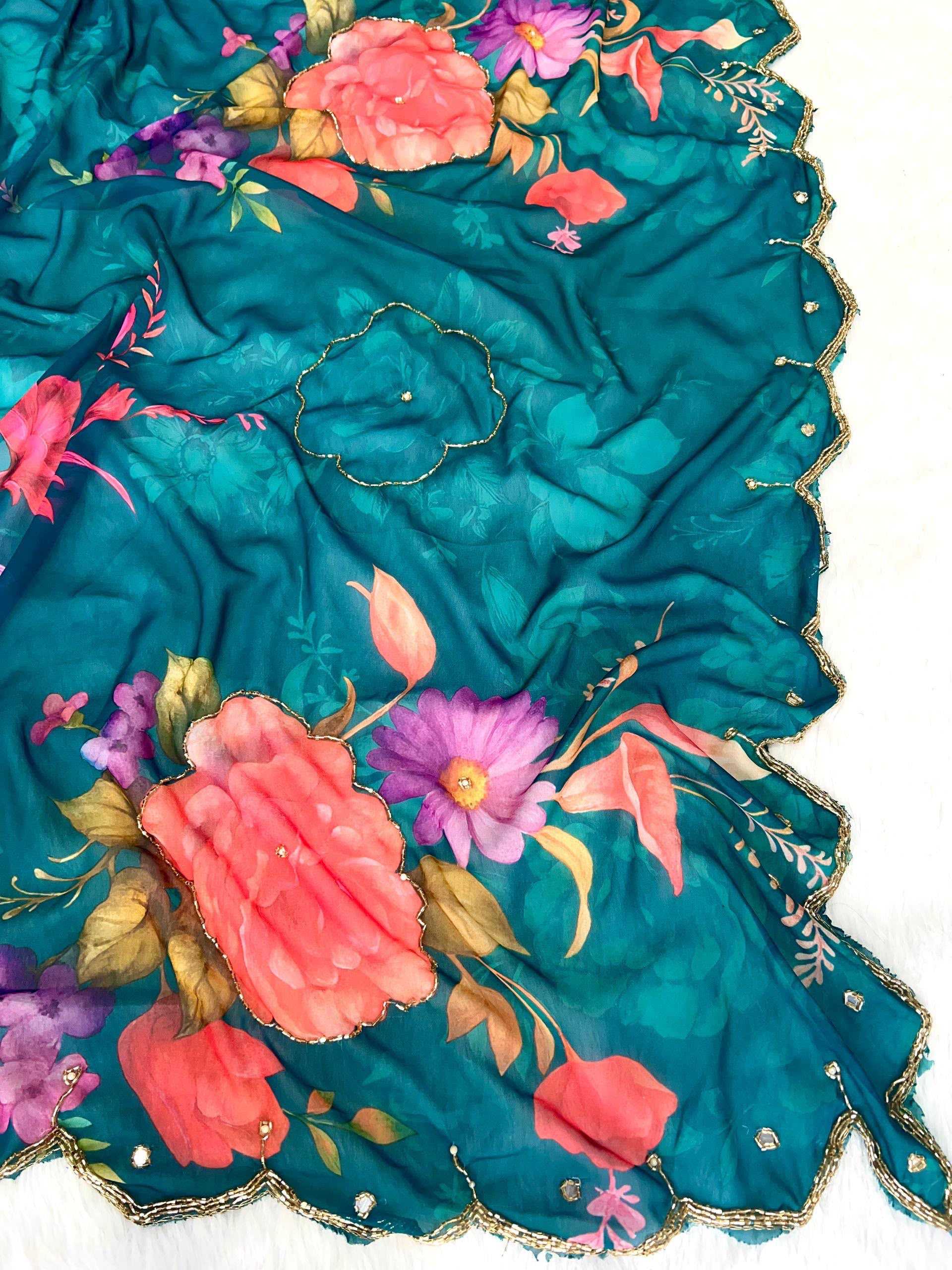 YNF Wholesale Georgette Designer Sarees KESH518 4427 | Surat Manufacturer
