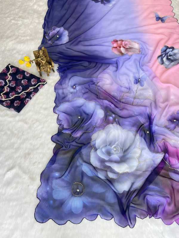 YNF Wholesale Georgette Fancy Sarees KESH518 4429 | Surat Manufacturer