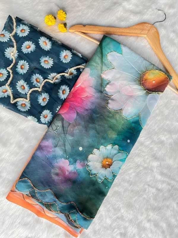 YNF Wholesale Georgette Fancy Sarees KESH518 4429 | Surat Manufacturer