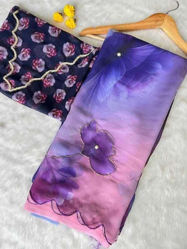 YNF Wholesale Georgette Fancy Sarees KESH518 4429 | Surat Manufacturer