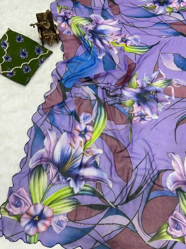 YNF Wholesale Georgette Printed Sarees KESH518 4431 | Surat Manufacturer