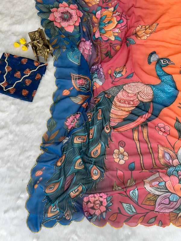 YNF Wholesale Georgette Printed Sarees KESH518 4431 | Surat Manufacturer