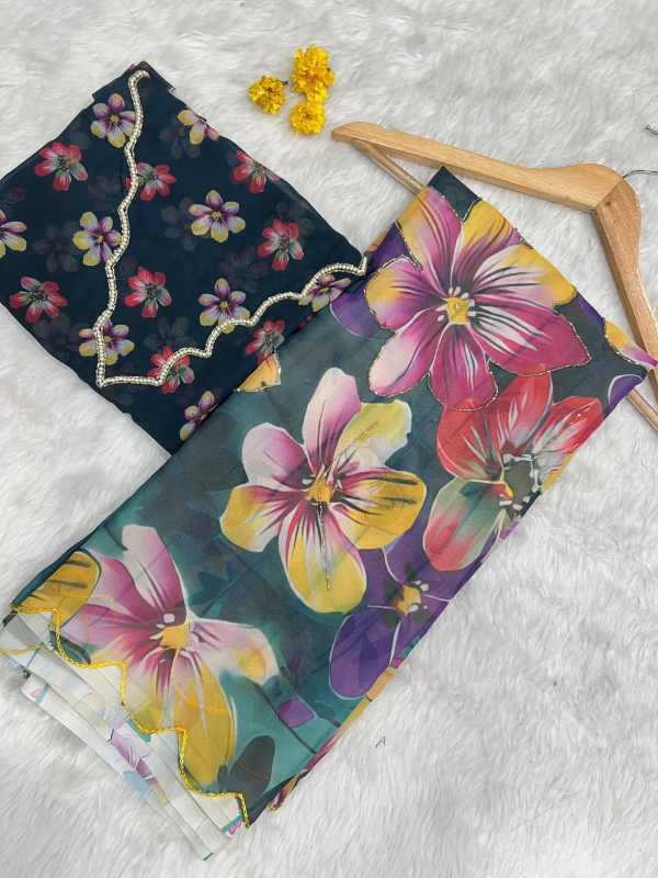 YNF Wholesale Georgette Printed Sarees KESH518 4431 | Surat Manufacturer