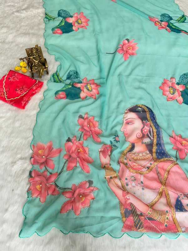 YNF Wholesale Georgette Fancy Sarees KESH518 4432 | Surat Manufacturer