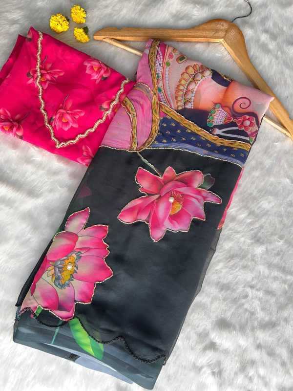 YNF Wholesale Georgette Fancy Sarees KESH518 4432 | Surat Manufacturer