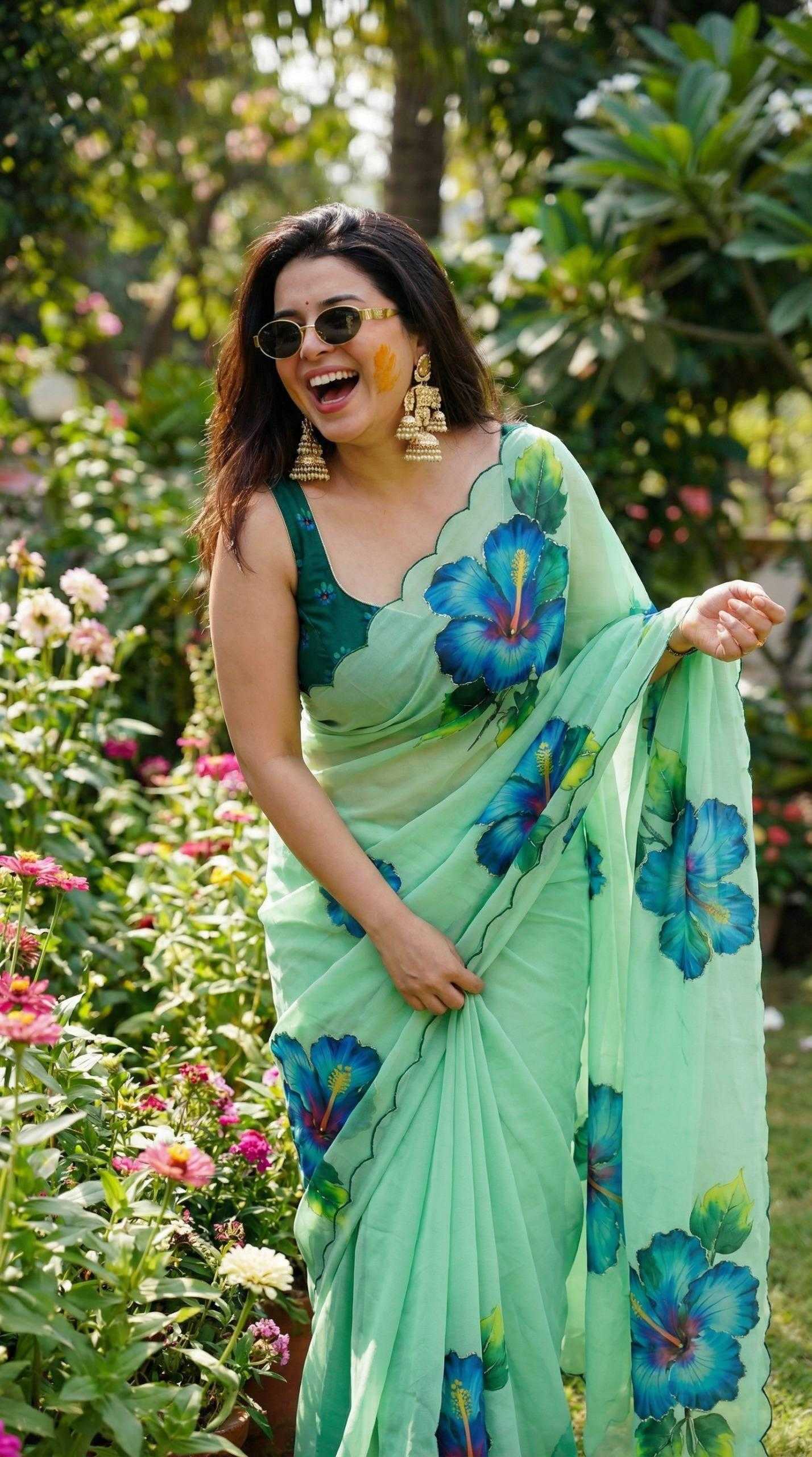 YNF Wholesale Georgette Fancy Sarees KESH518 4480 | Surat Manufacturer