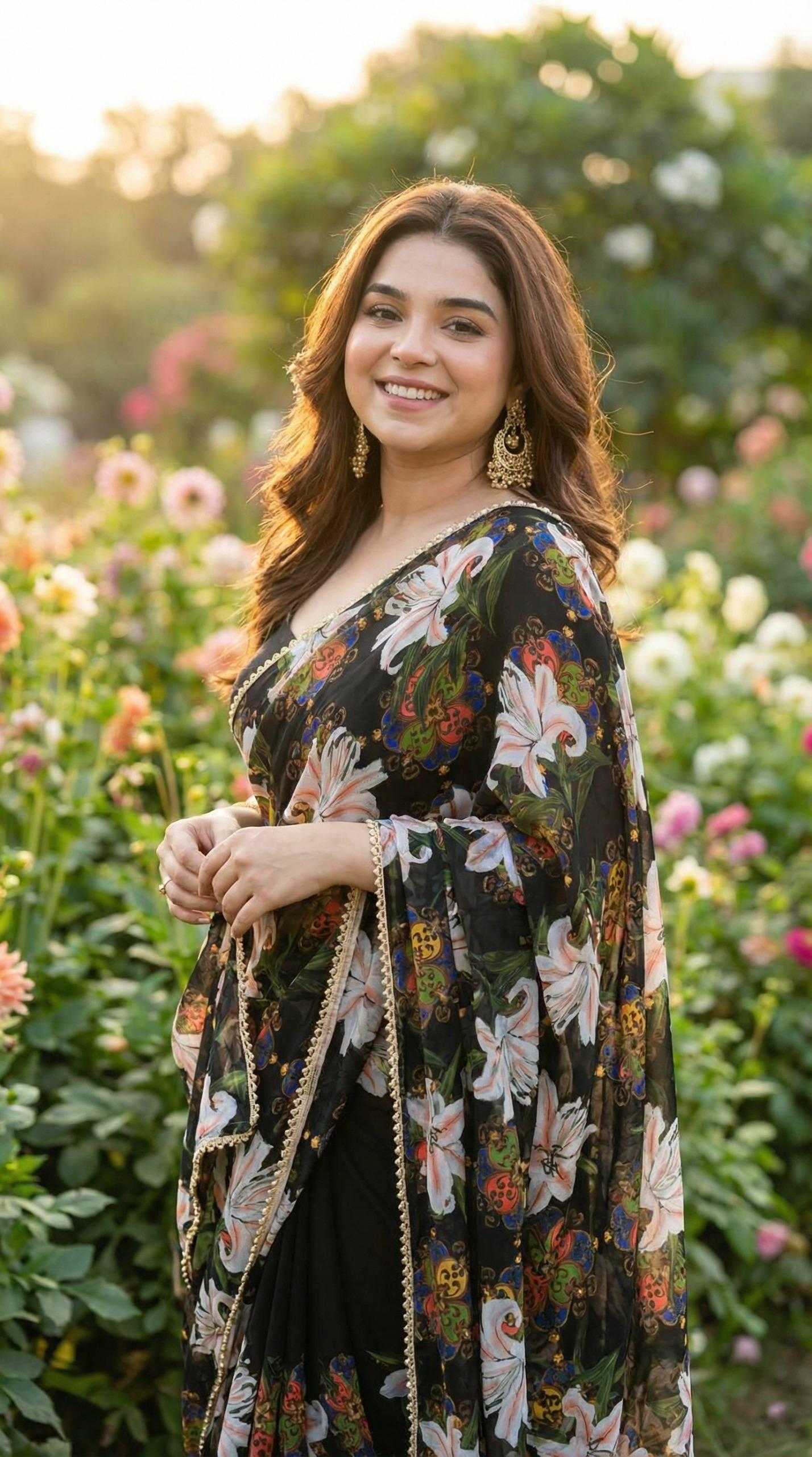YNF Wholesale Georgette Printed Sarees KESH518 4487 | Surat Manufacturer