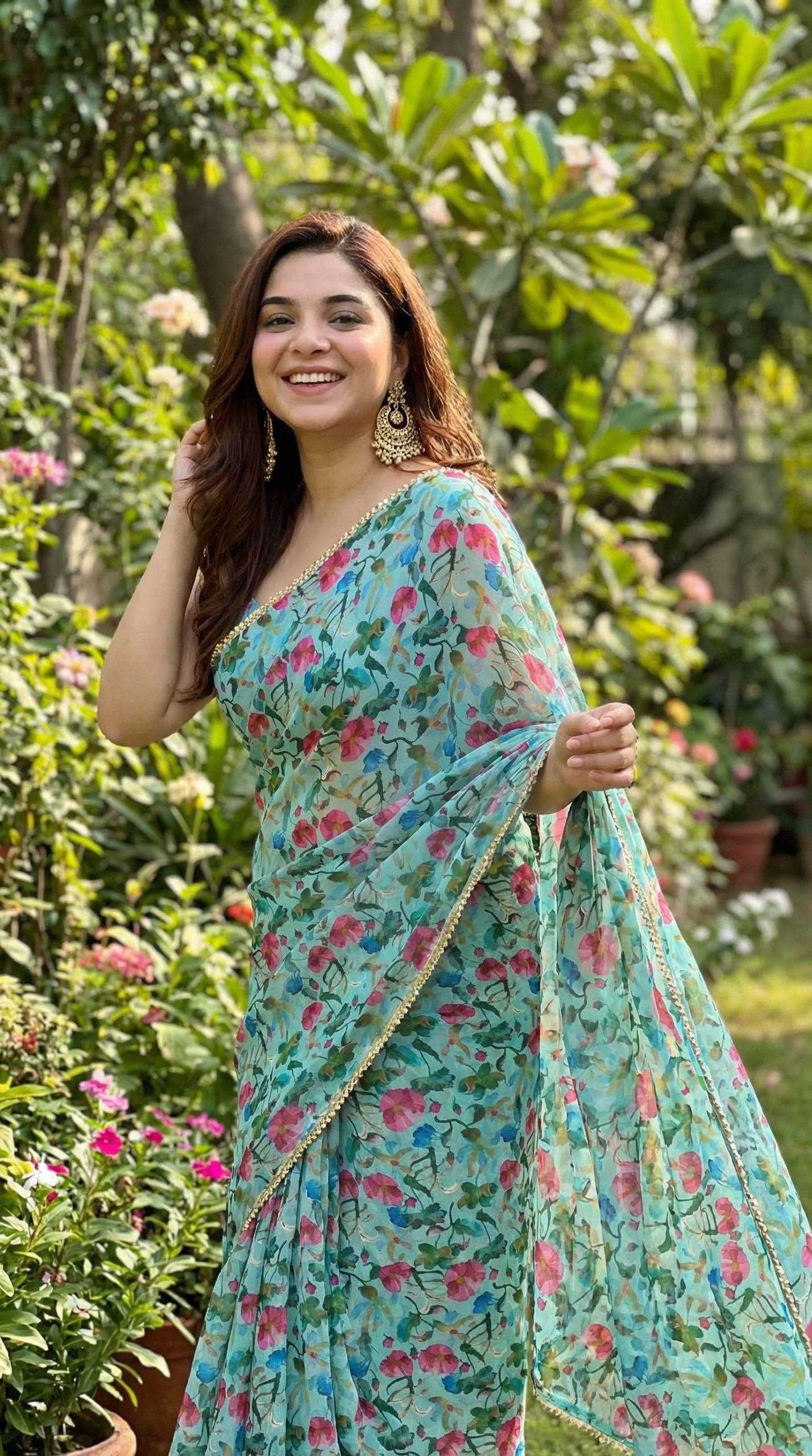 YNF Wholesale Georgette Printed Sarees KESH518 4487 | Surat Manufacturer