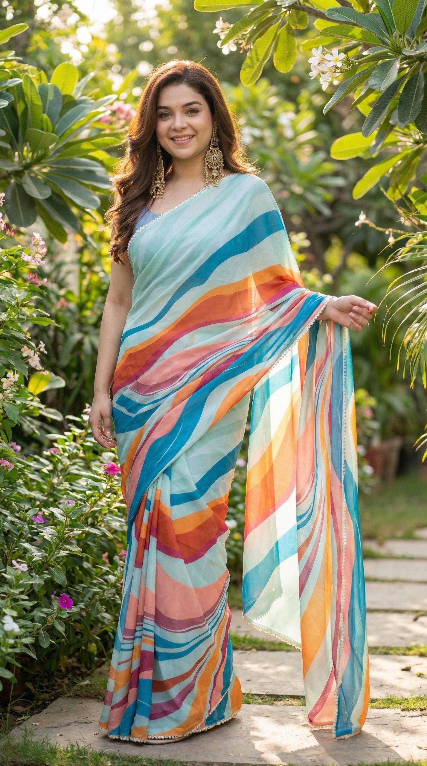 YNF Wholesale Georgette Printed Sarees KESH518 4487 | Surat Manufacturer
