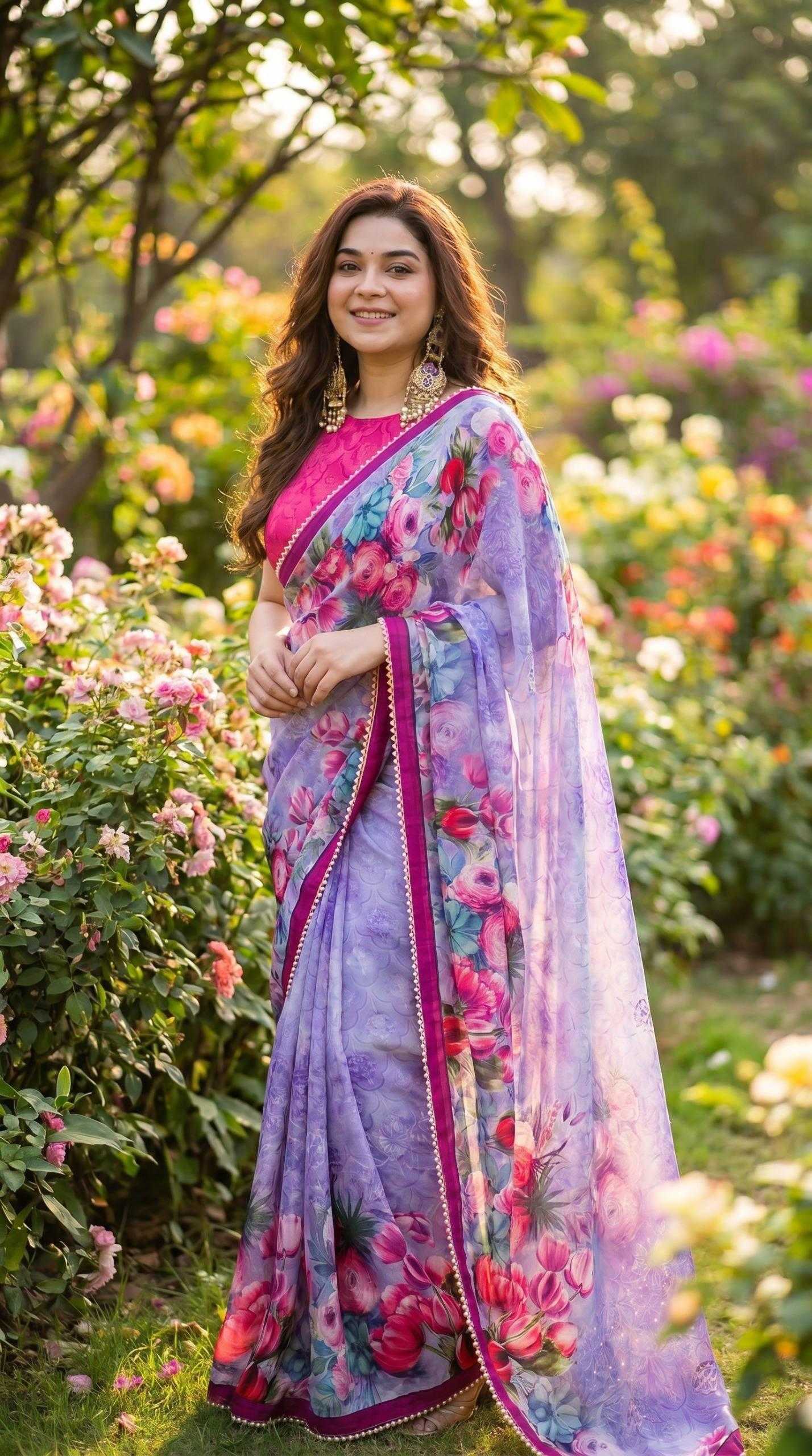 YNF Wholesale Georgette Printed Sarees KESH518 4491 | Surat Manufacturer