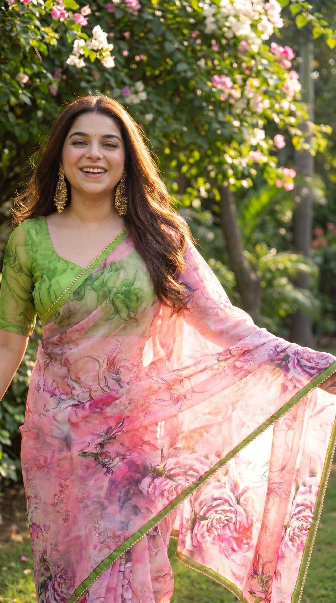 YNF Wholesale Georgette Printed Sarees KESH518 4491 | Surat Manufacturer