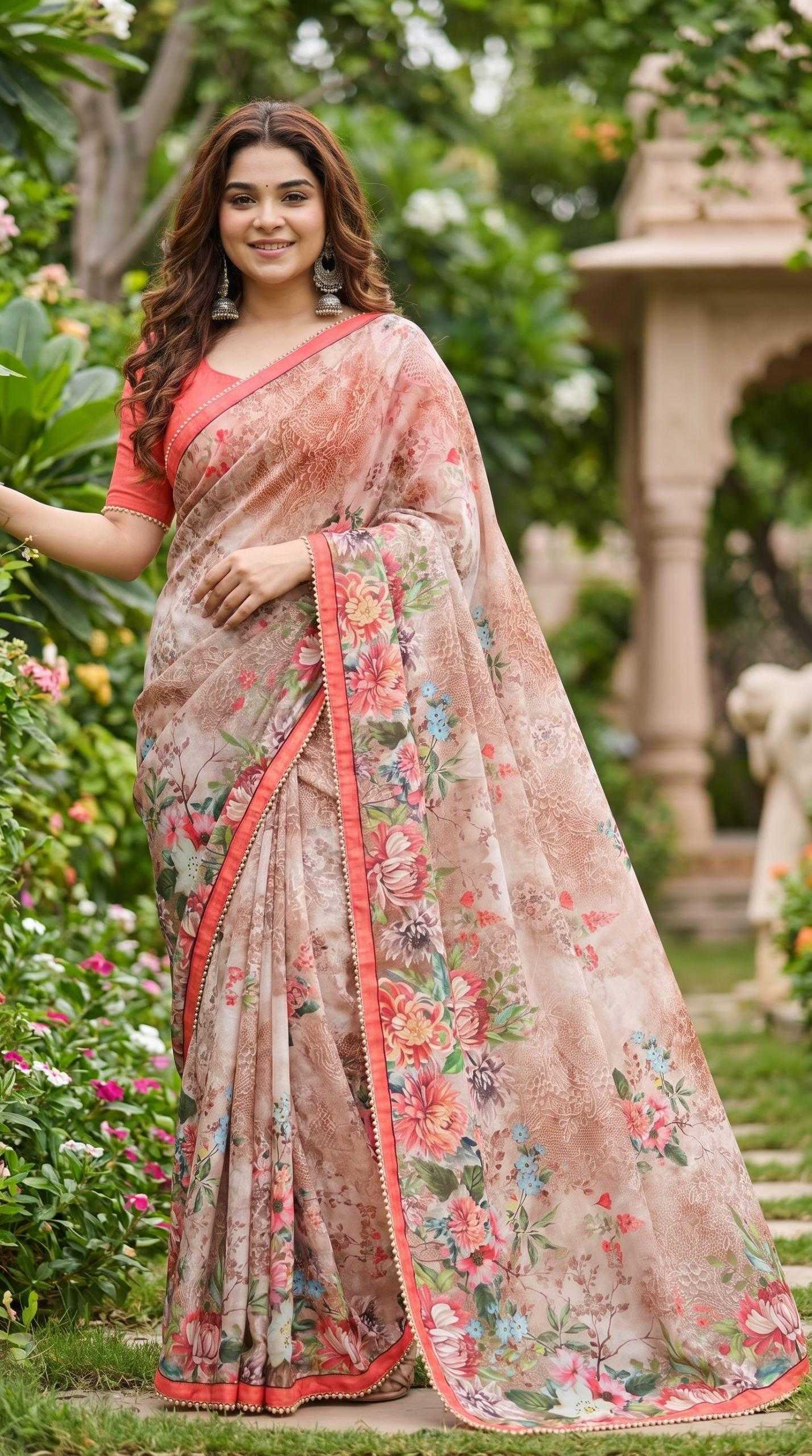 YNF Wholesale Georgette Printed Sarees KESH518 4491 | Surat Manufacturer