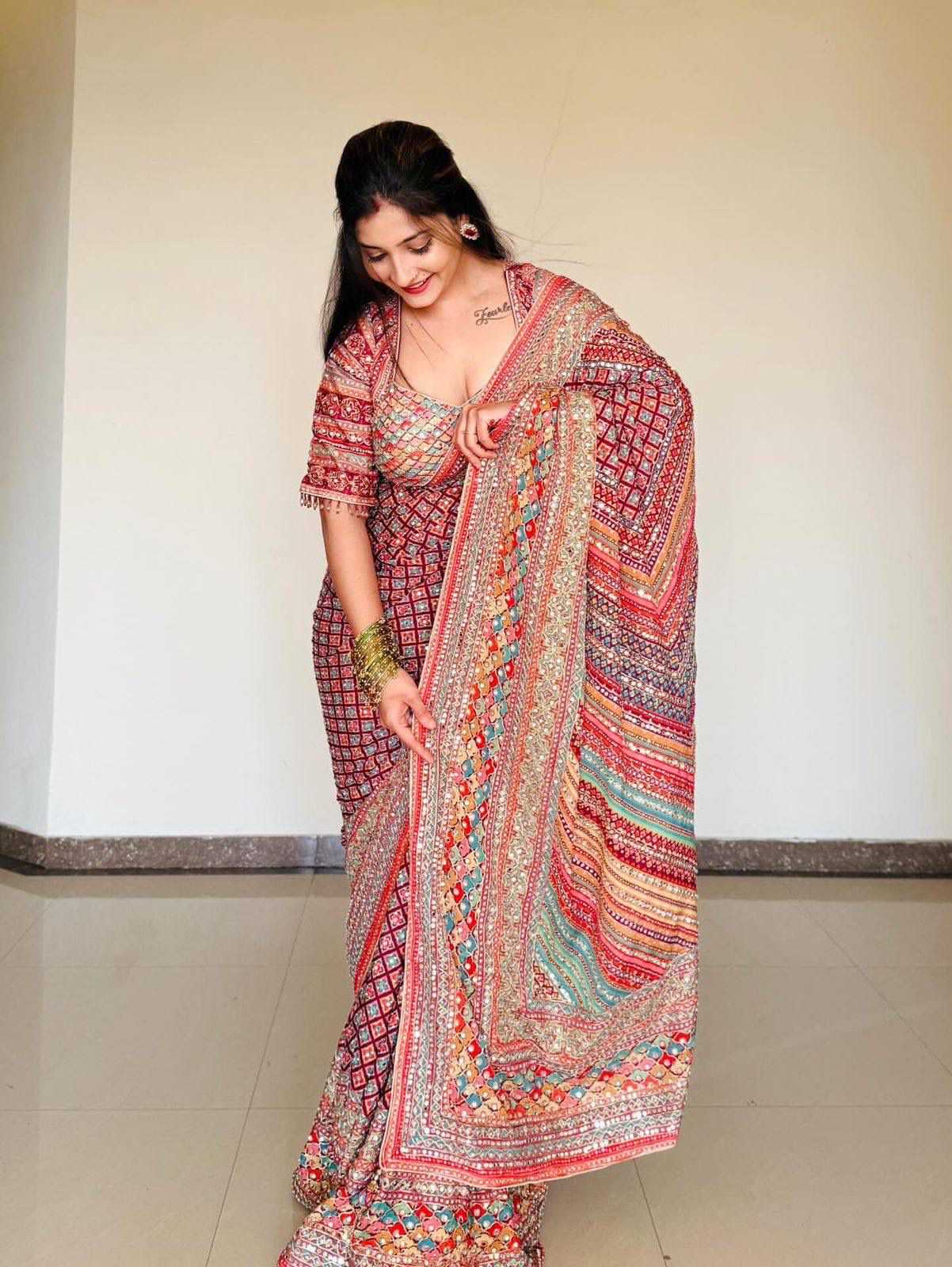 YNF Wholesale Chinon Designer Sarees KESH518 4496 | Surat Manufacturer