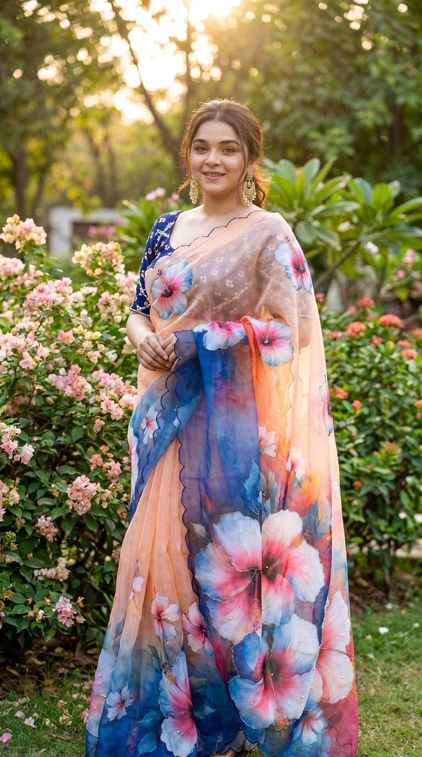 YNF Wholesale Georgette Fancy Sarees KESH518 4499 | Surat Manufacturer